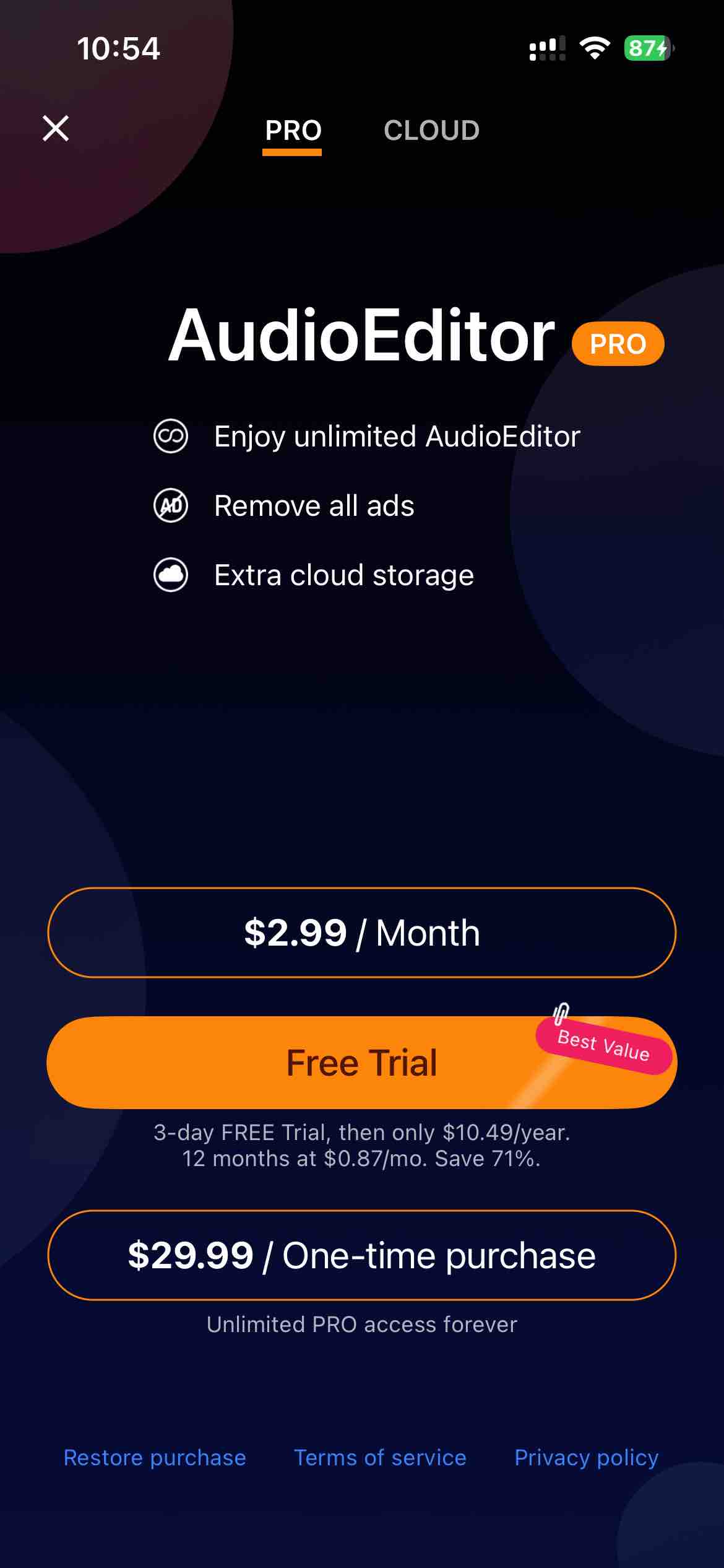 Audio Editor - Music editor