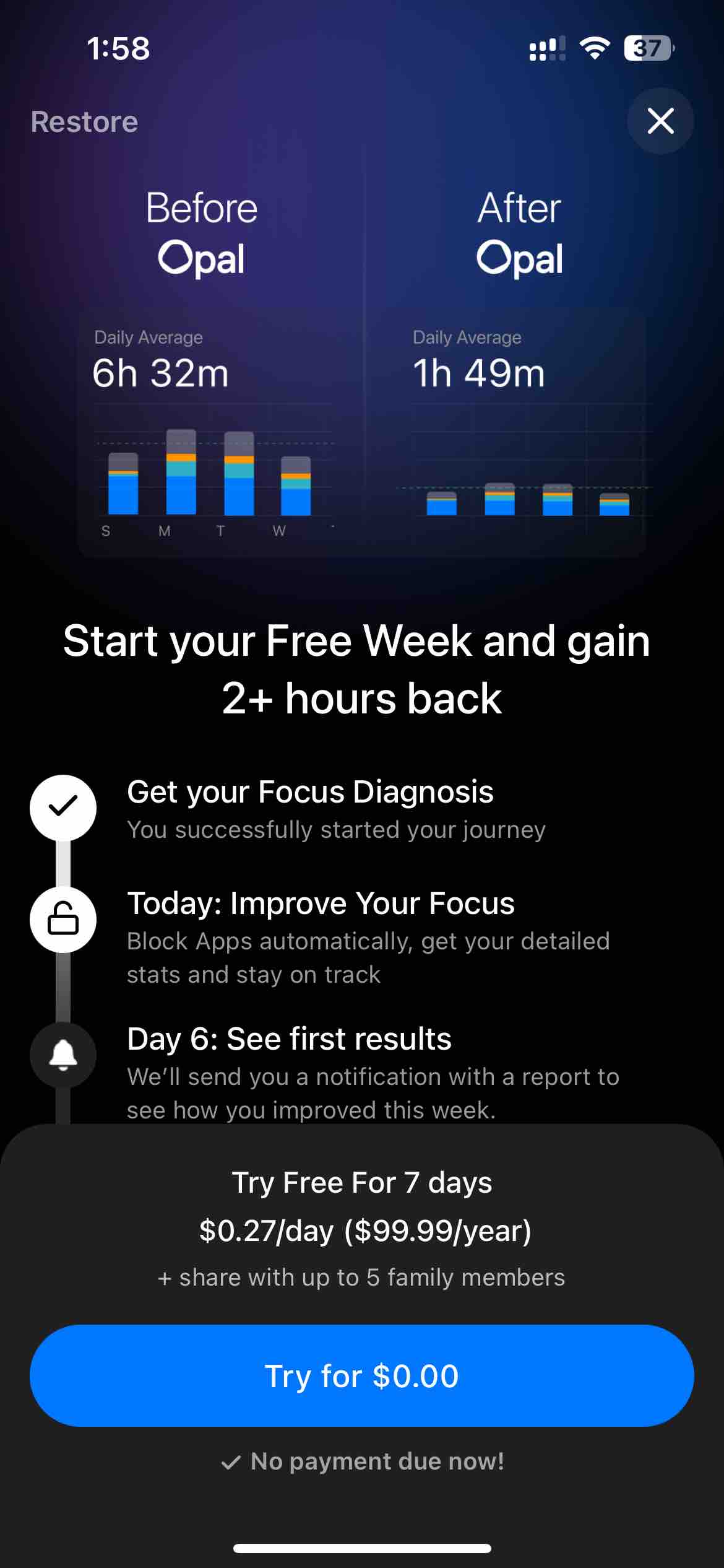 Opal: Screen Time Control