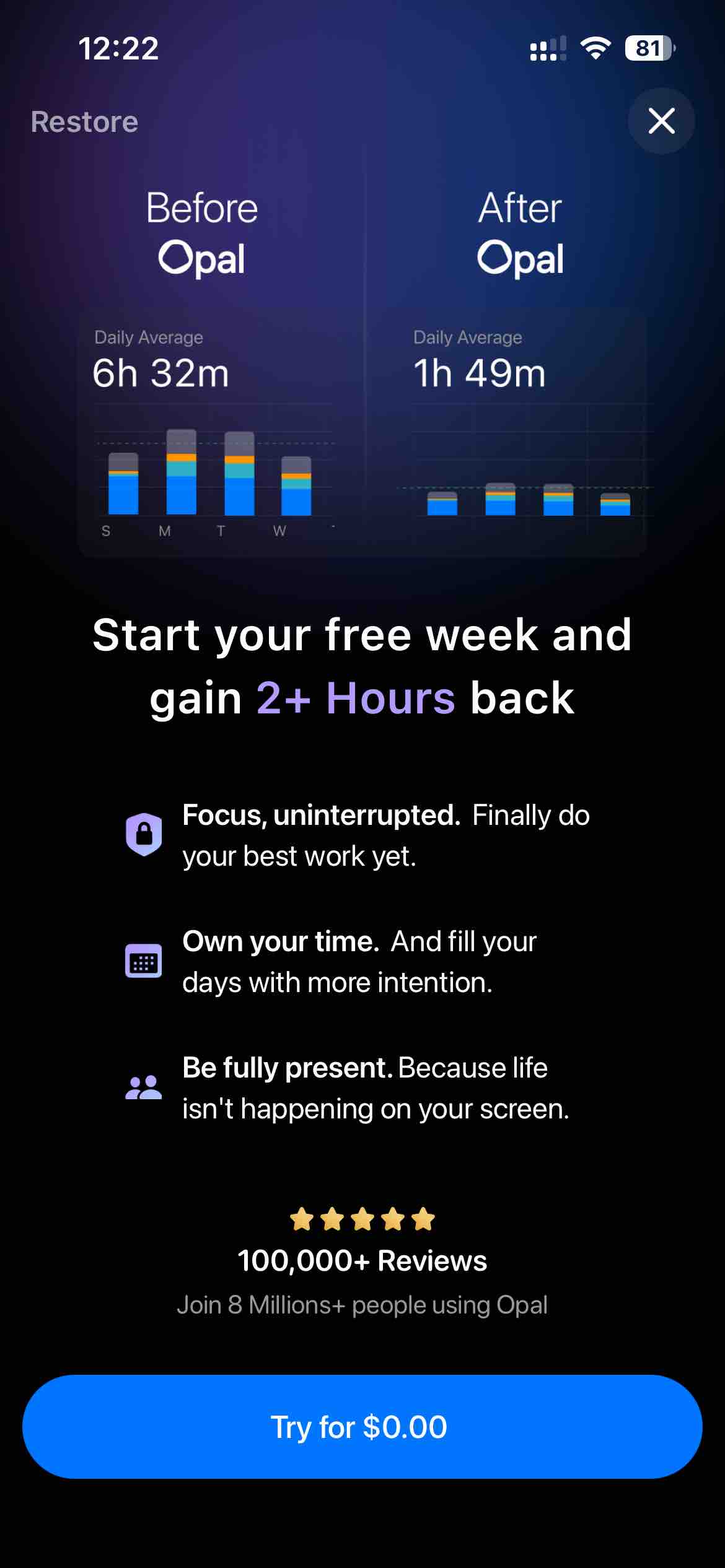 Opal: Screen Time Control