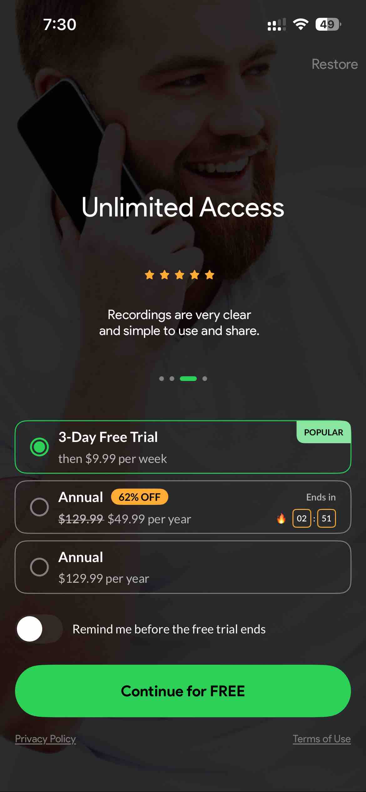 Call Recorder for iPhone.