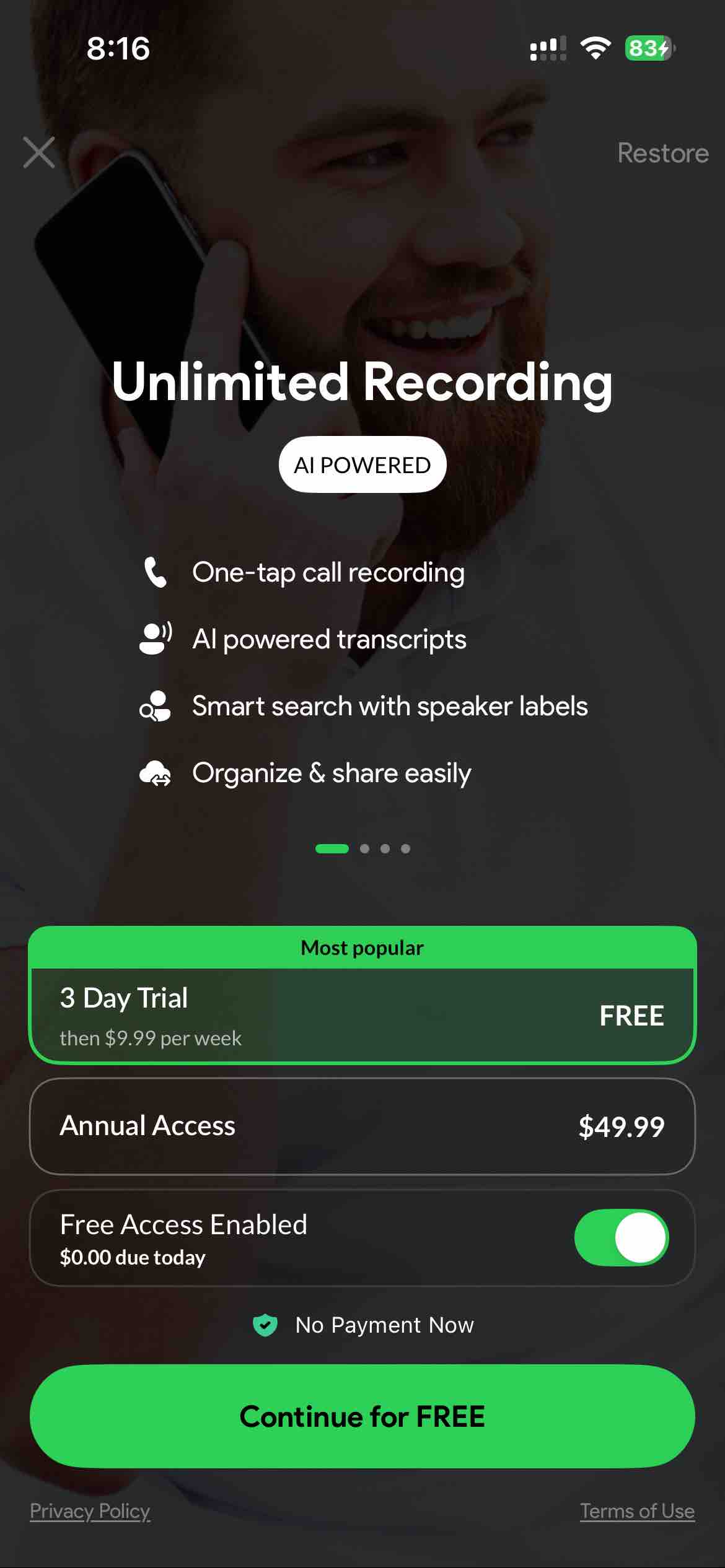 Call Recorder for iPhone.