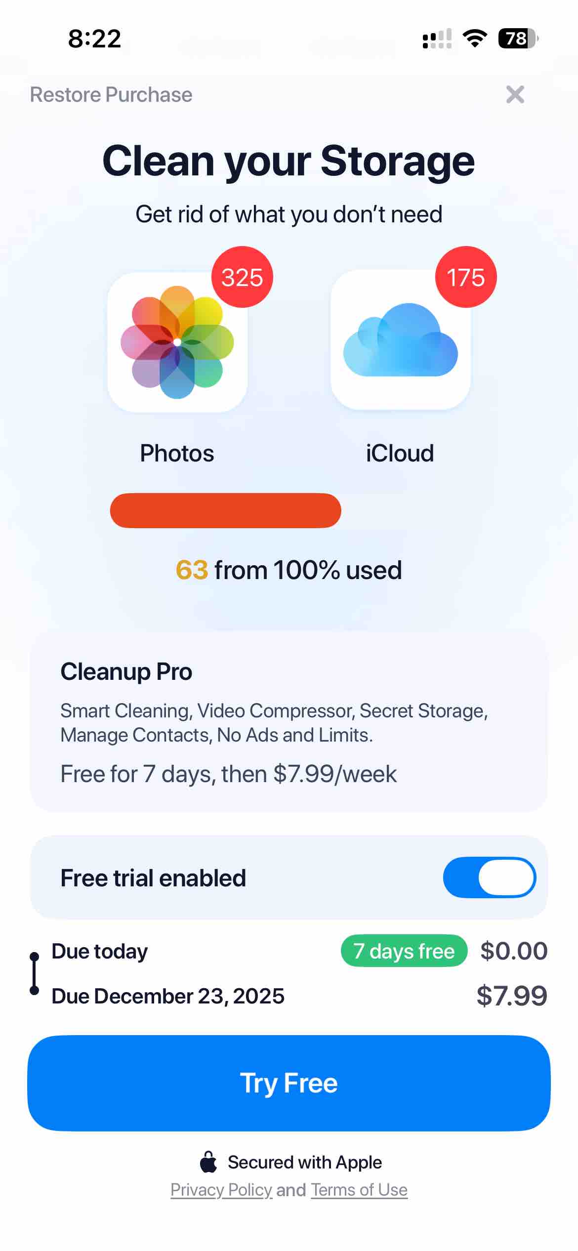 Cleanup: Phone Storage Cleaner