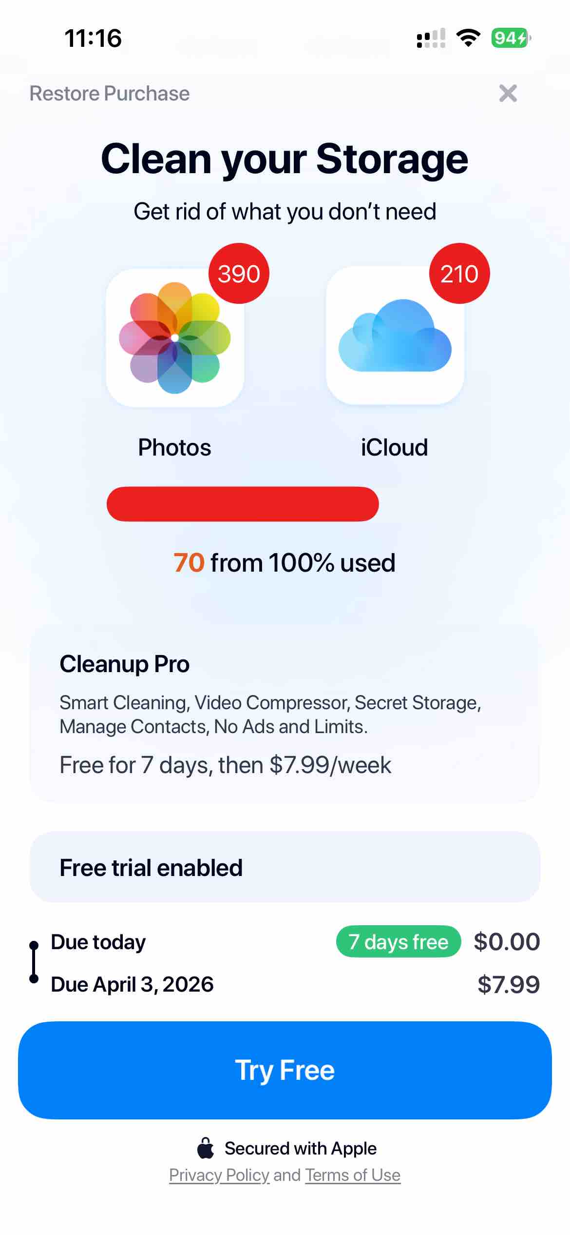 Cleanup: Phone Storage Cleaner