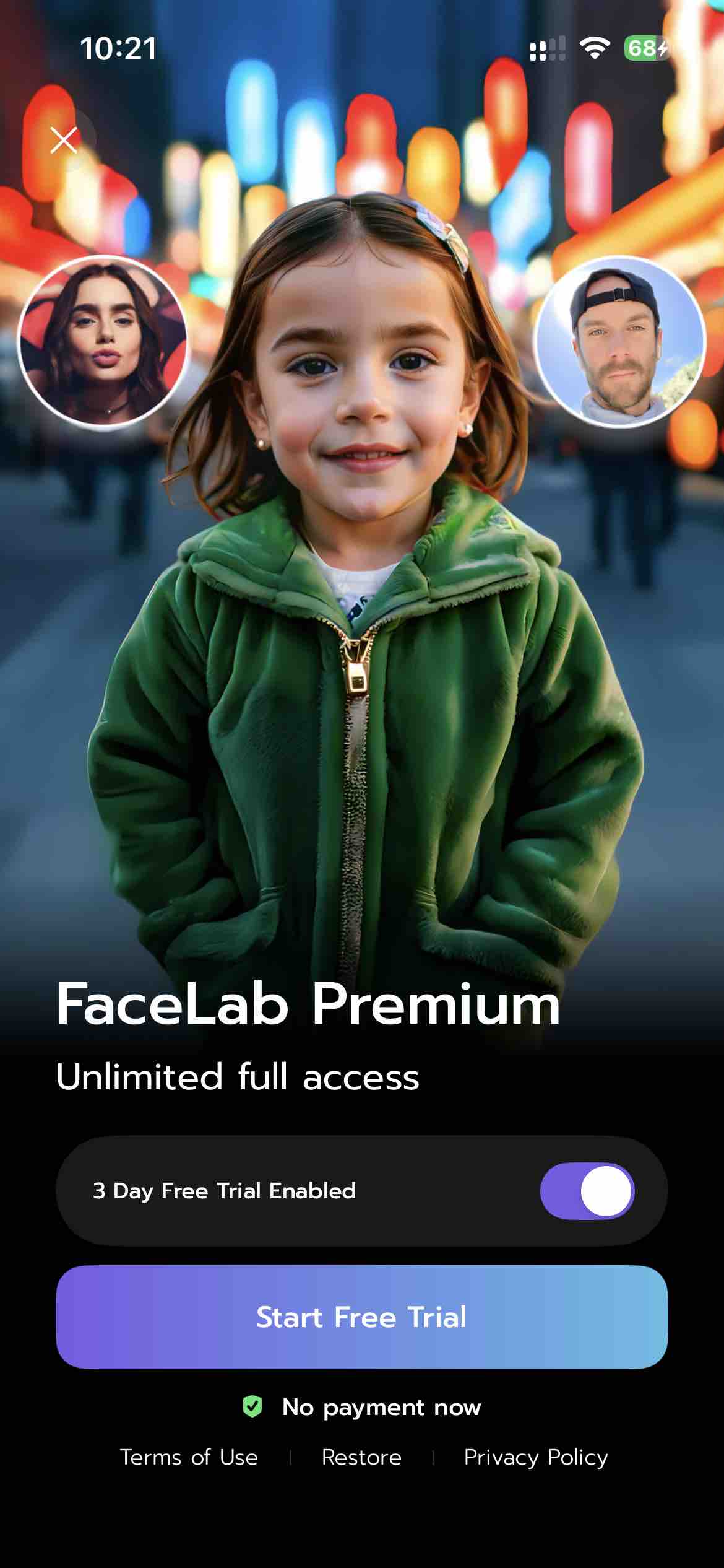 FaceLab: Face Age, Hair Filter