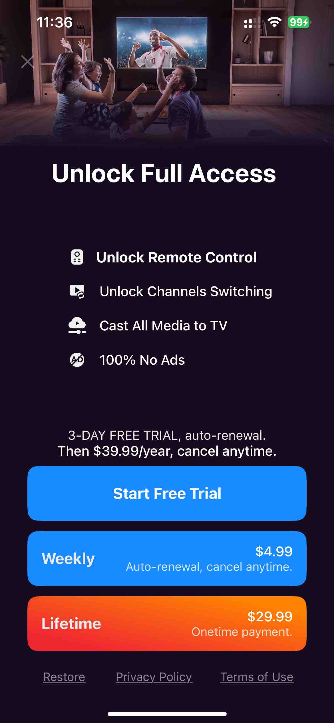 TV Remote - Universal Control