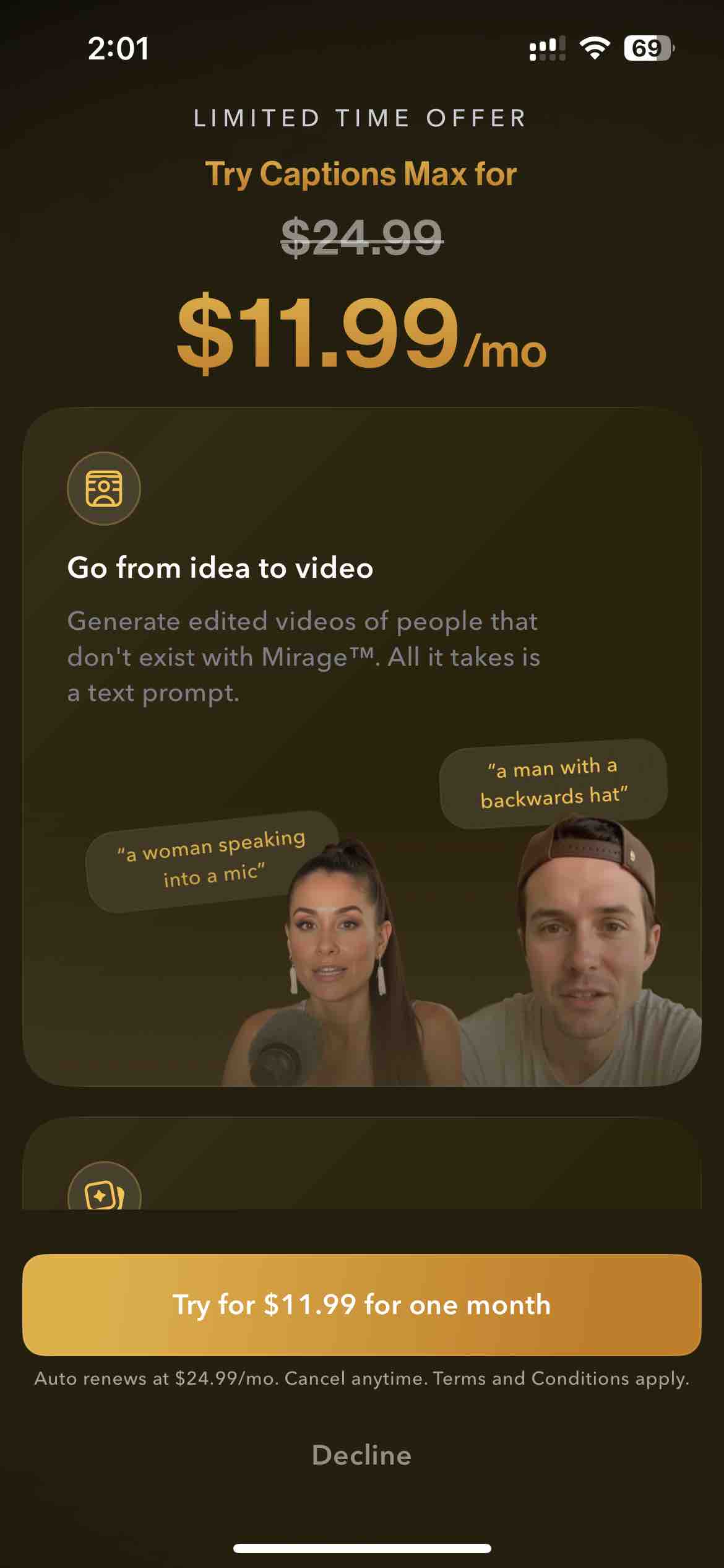 Captions: For Talking Videos