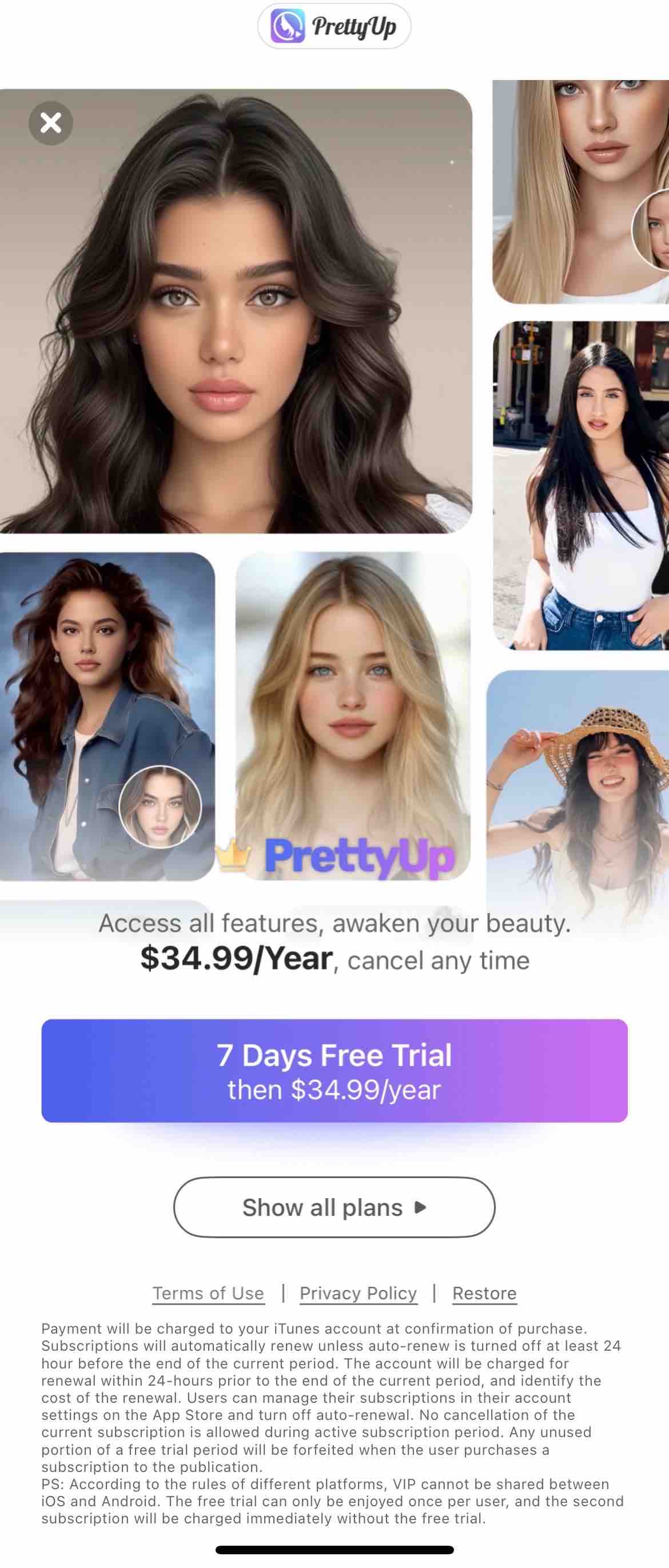PrettyUp- AI Body Editor Video