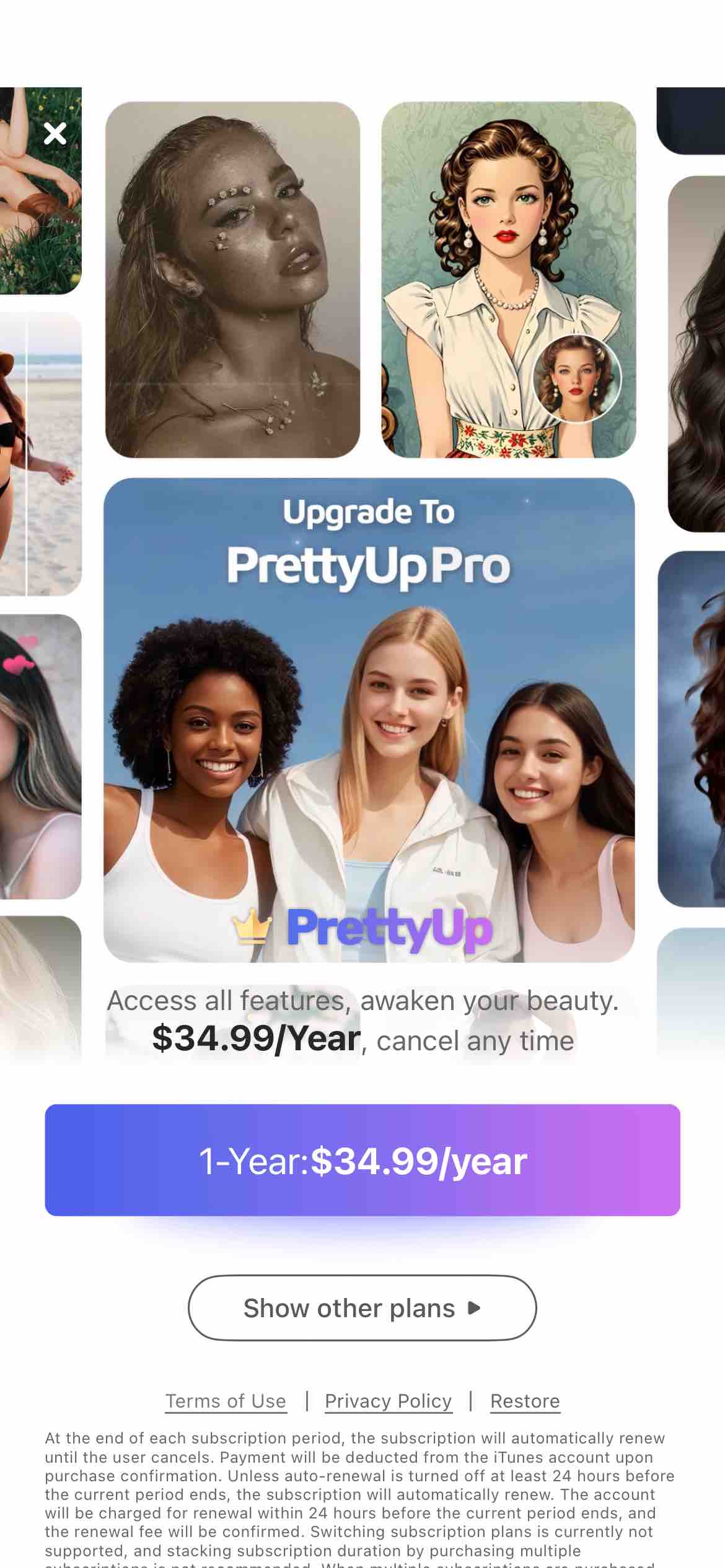 PrettyUp- AI Body Editor Video