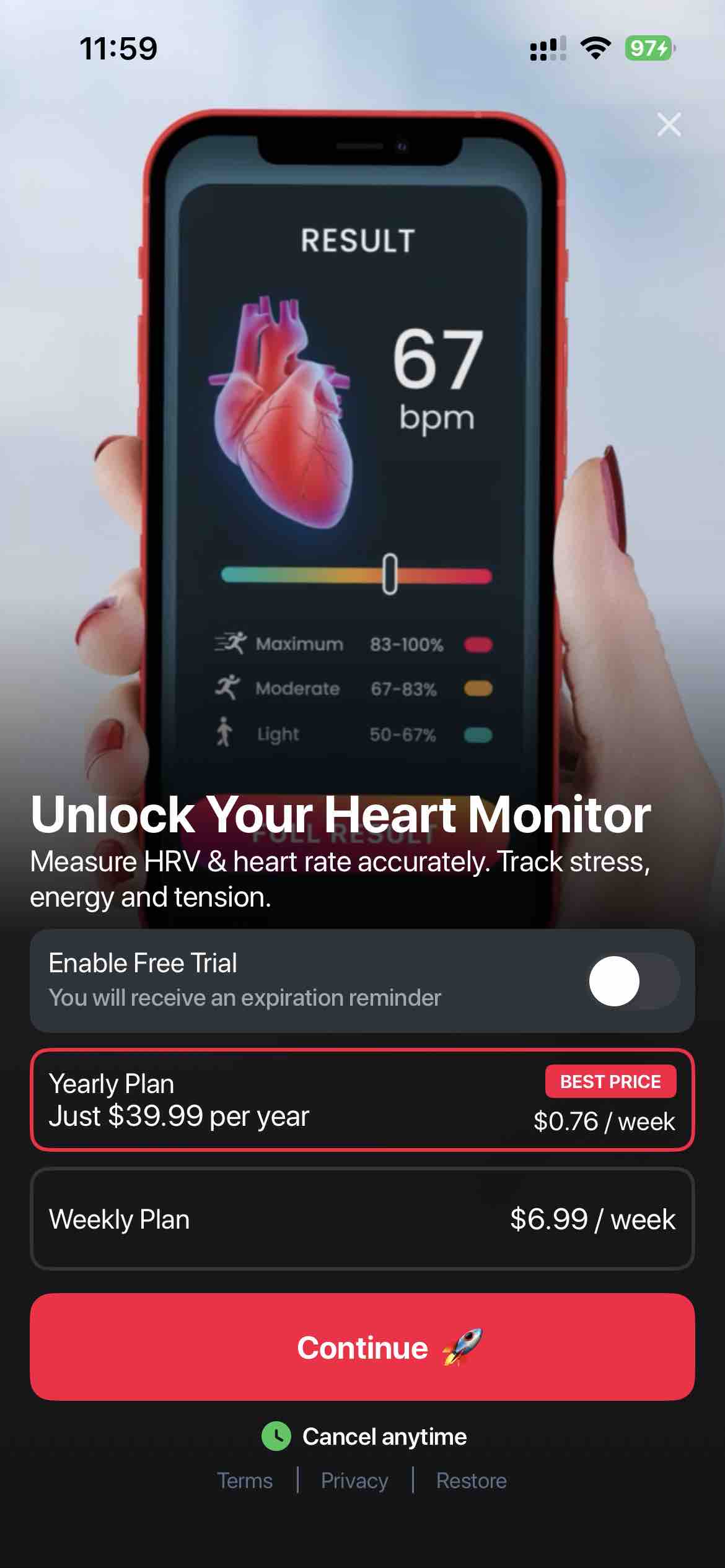 Heartify: Heart Health Monitor