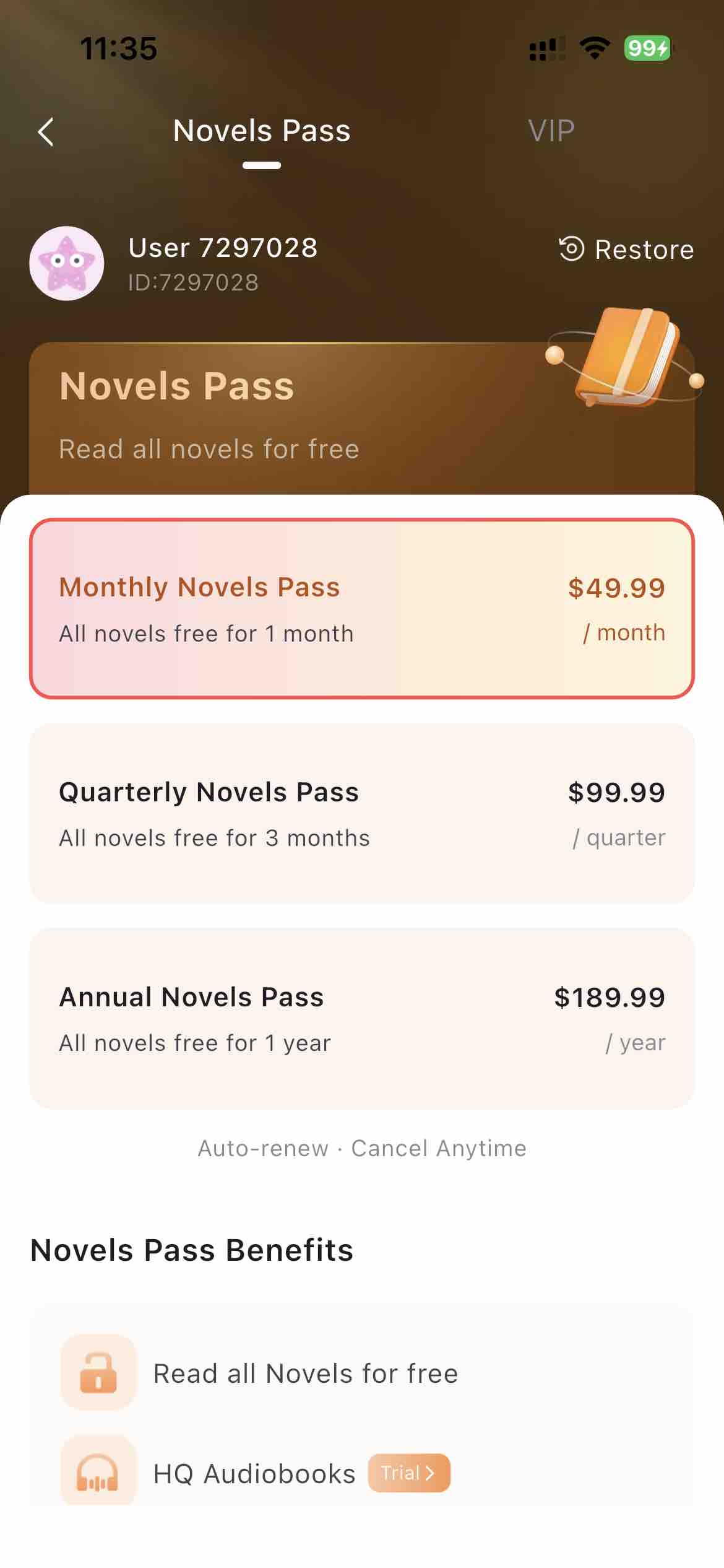 JoyRead-Fantasy Novel