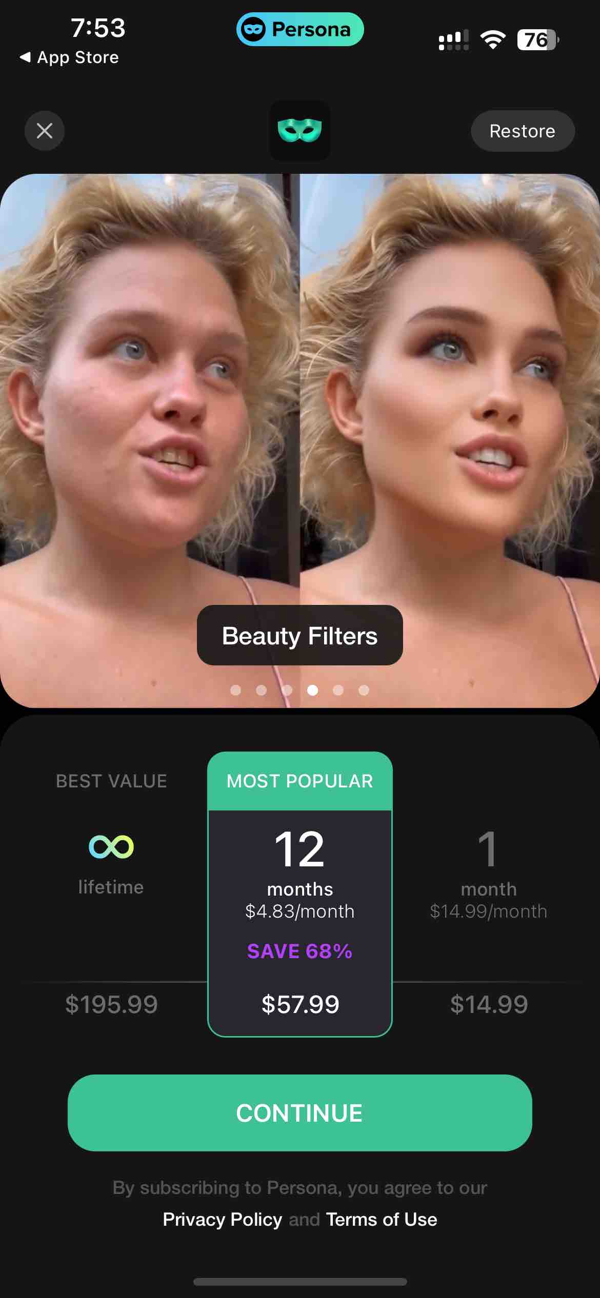 Persona: Beauty Camera