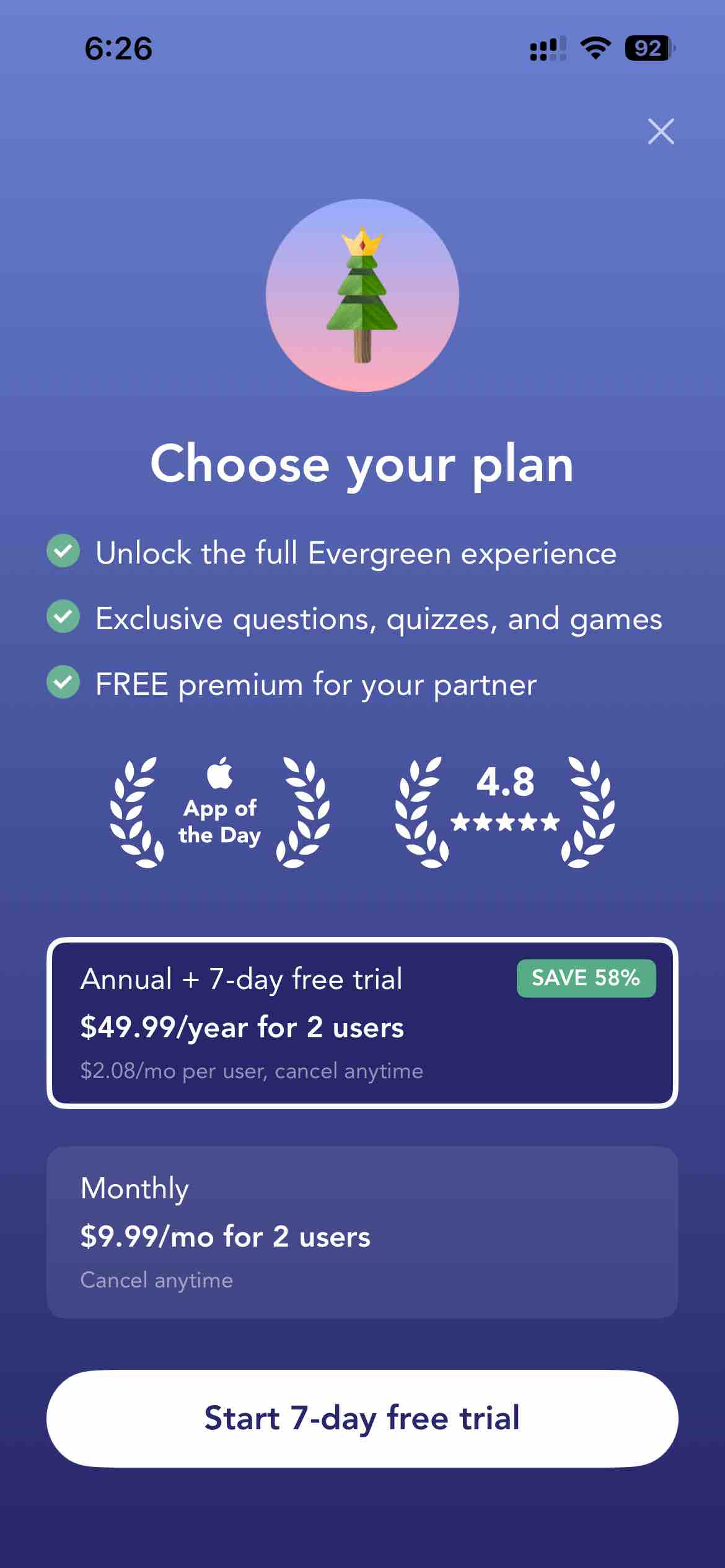 Evergreen: Relationship Growth