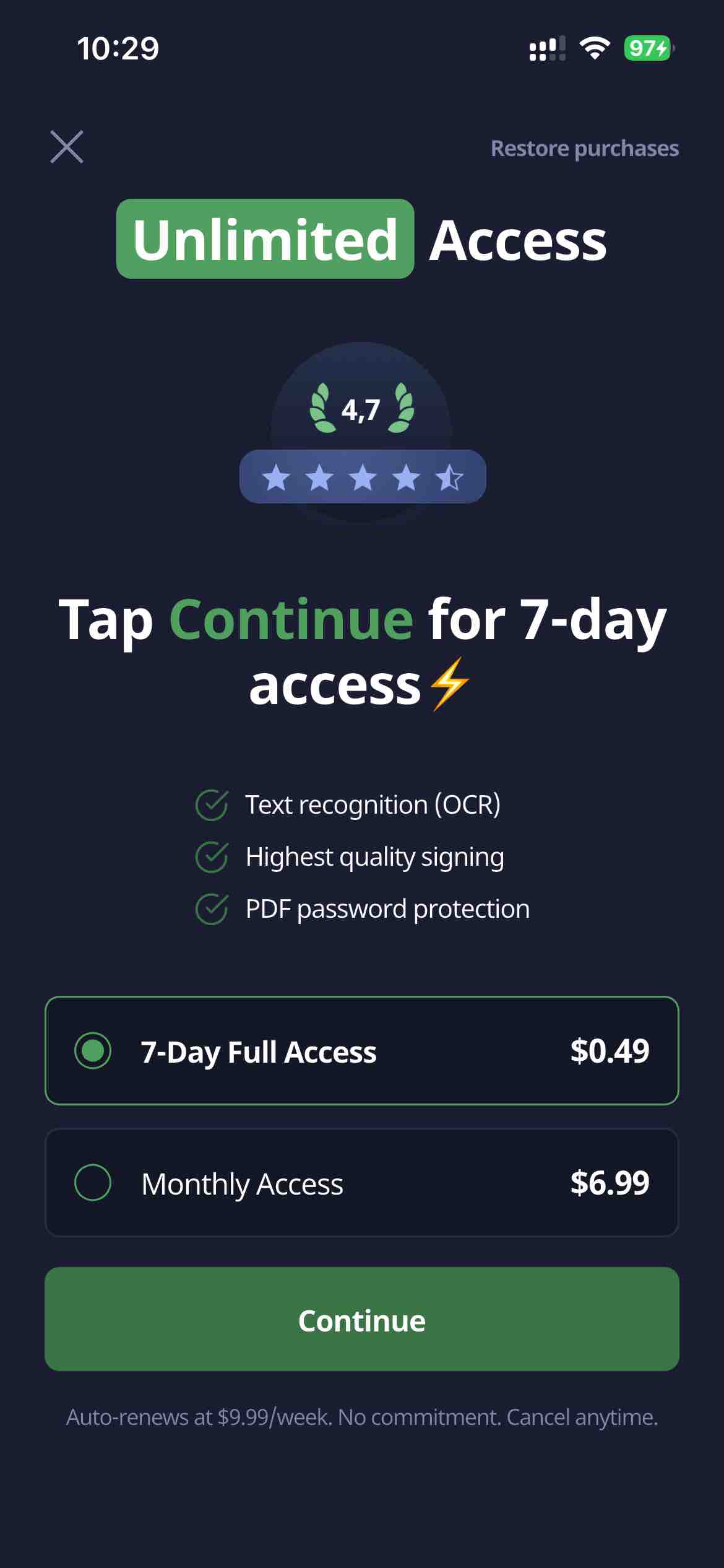 Scan Shot・Document Scanner PDF