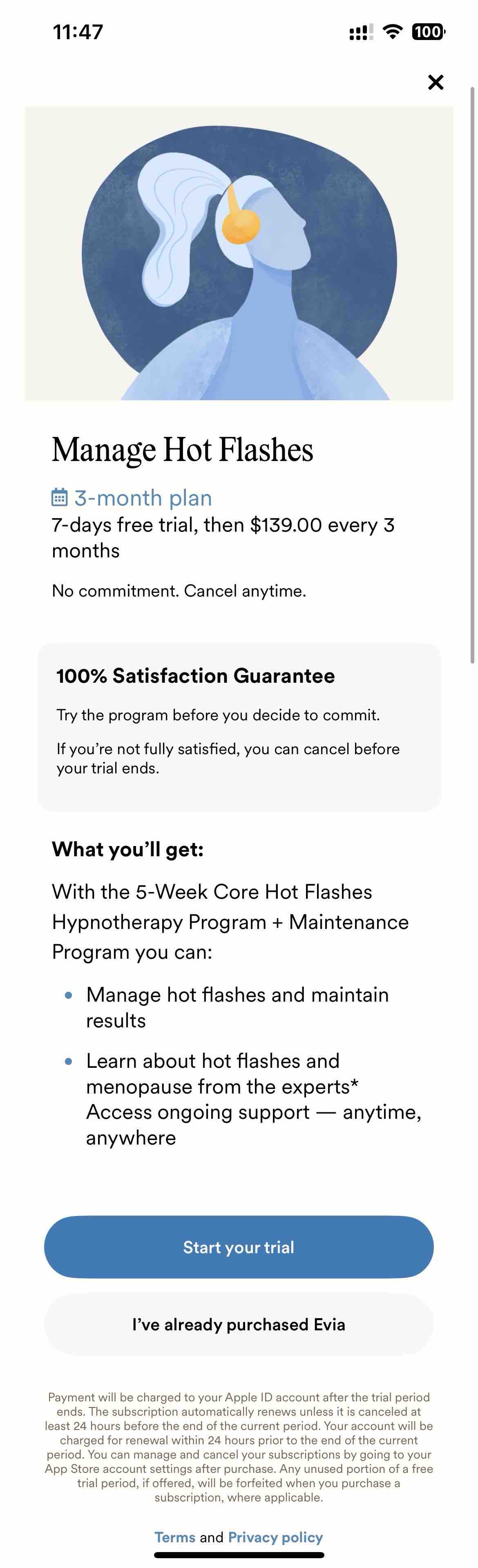 Evia: Hot Flashes & Menopause