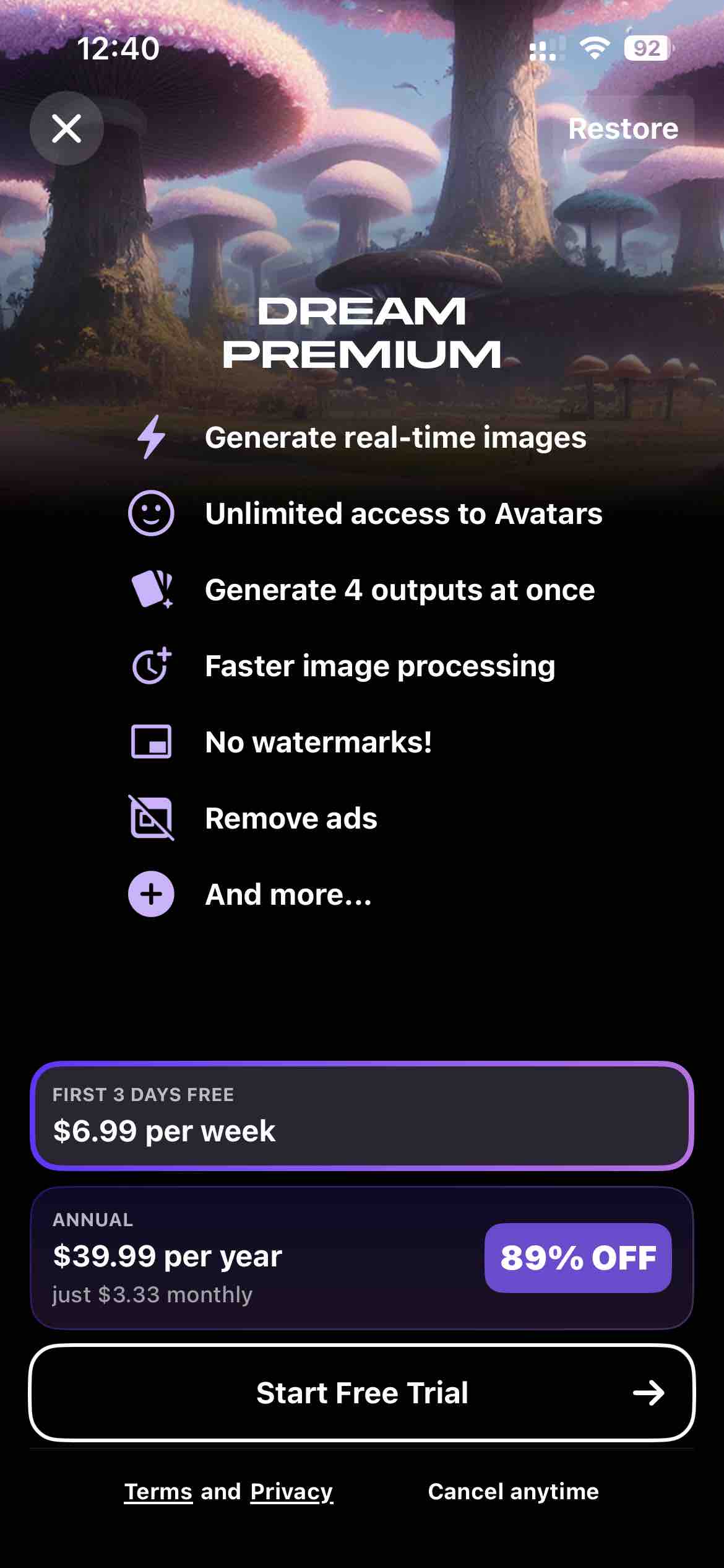 WOMBO Dream - AI Art Generator