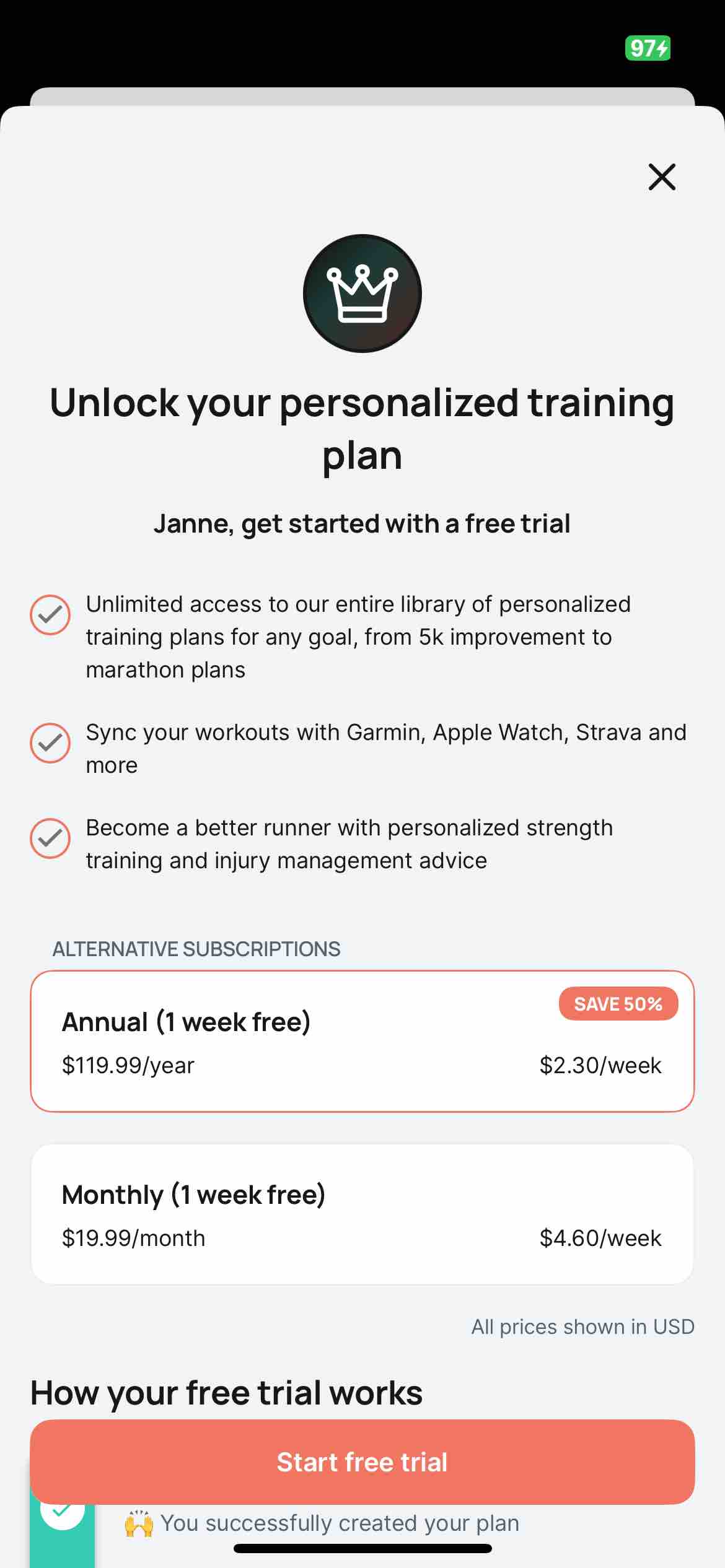 Runna: Running Training Plans