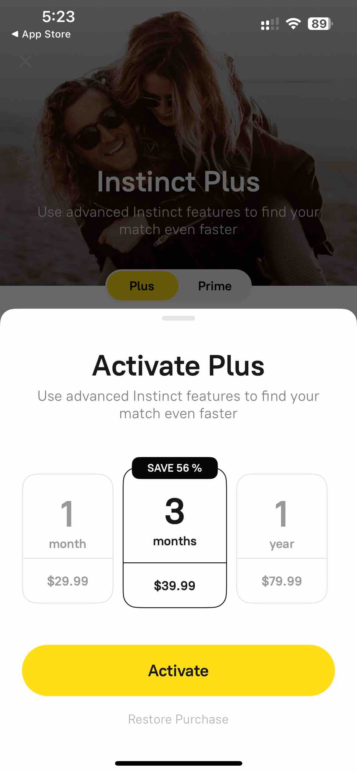 Instinct: Hookup & Dating App