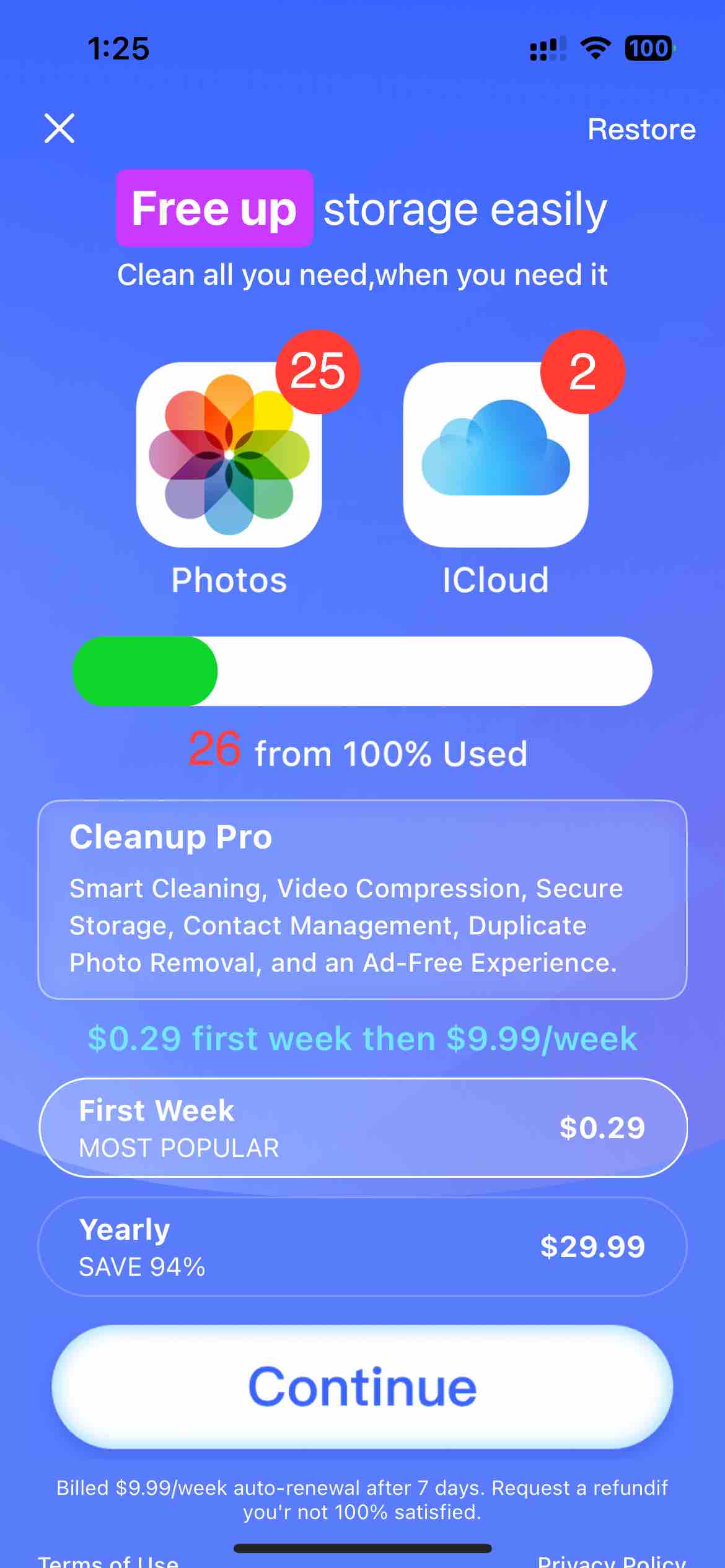 Powerful Cleaner-Clean Storage
