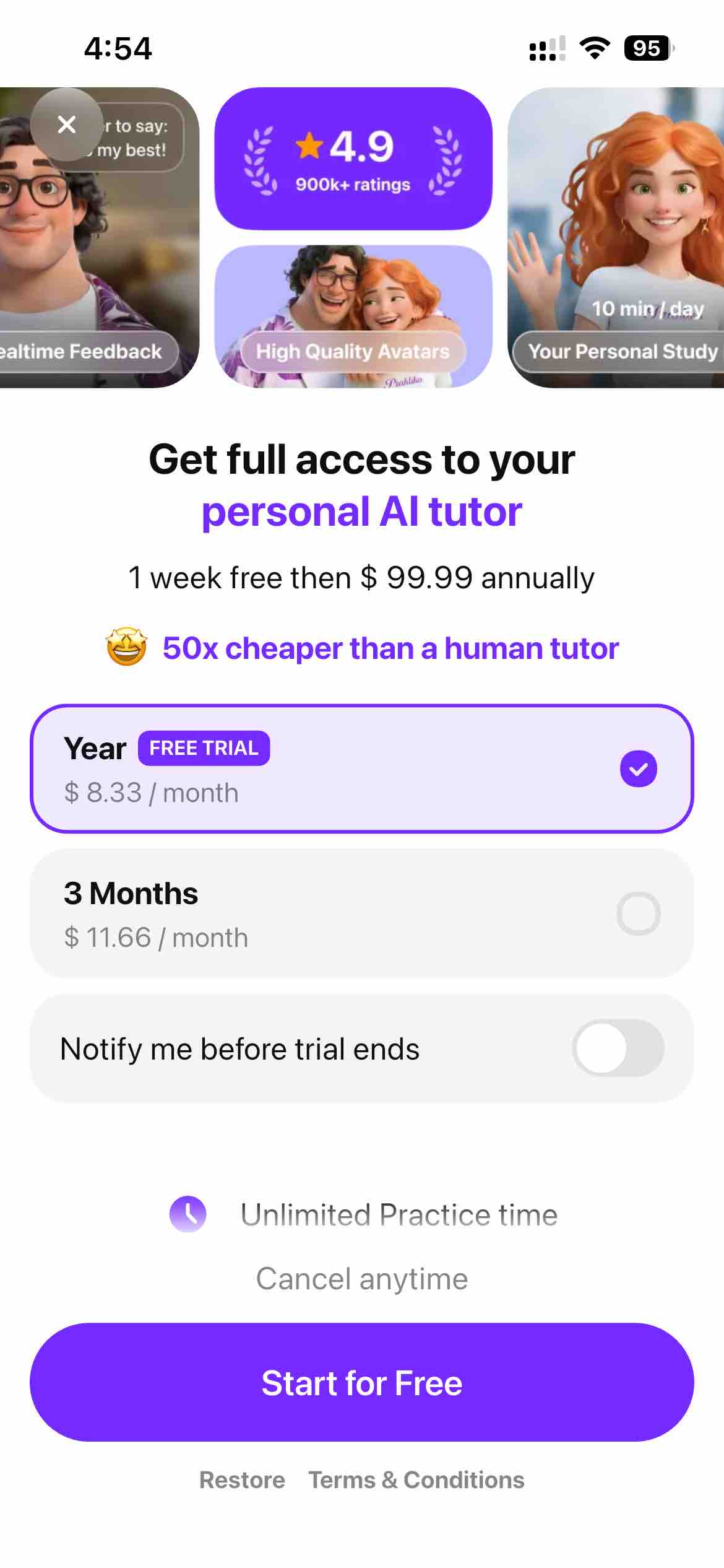 Praktika – AI Language Tutor