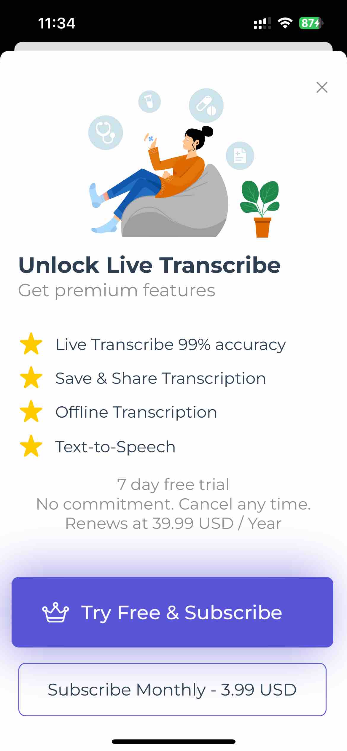 Transcribe Voice To Text Deaf