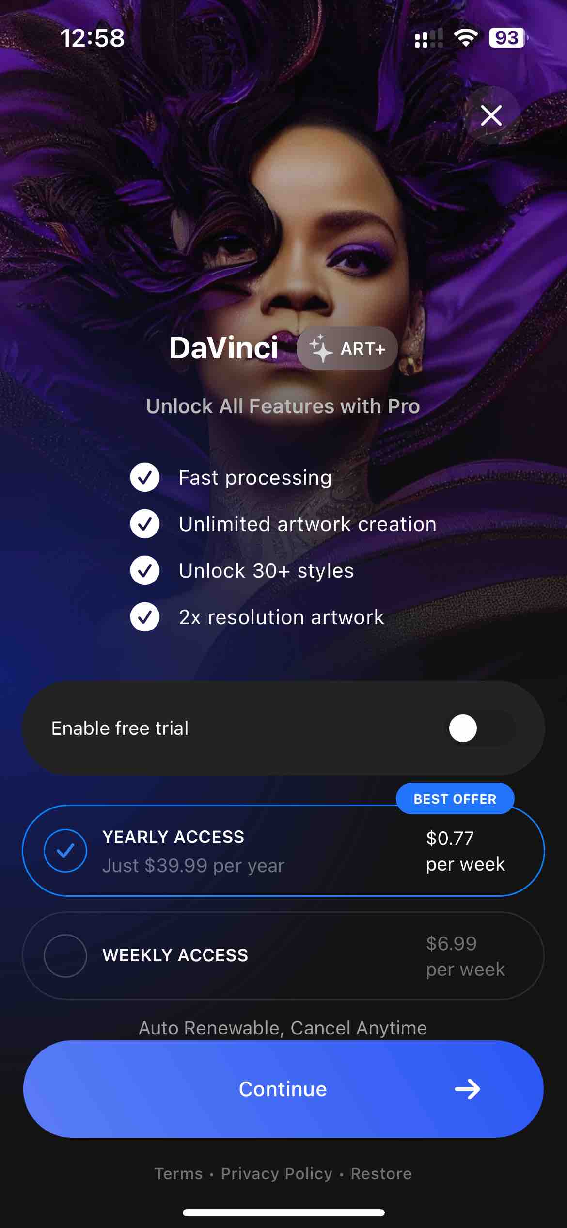 DaVinci - AI Image Generator