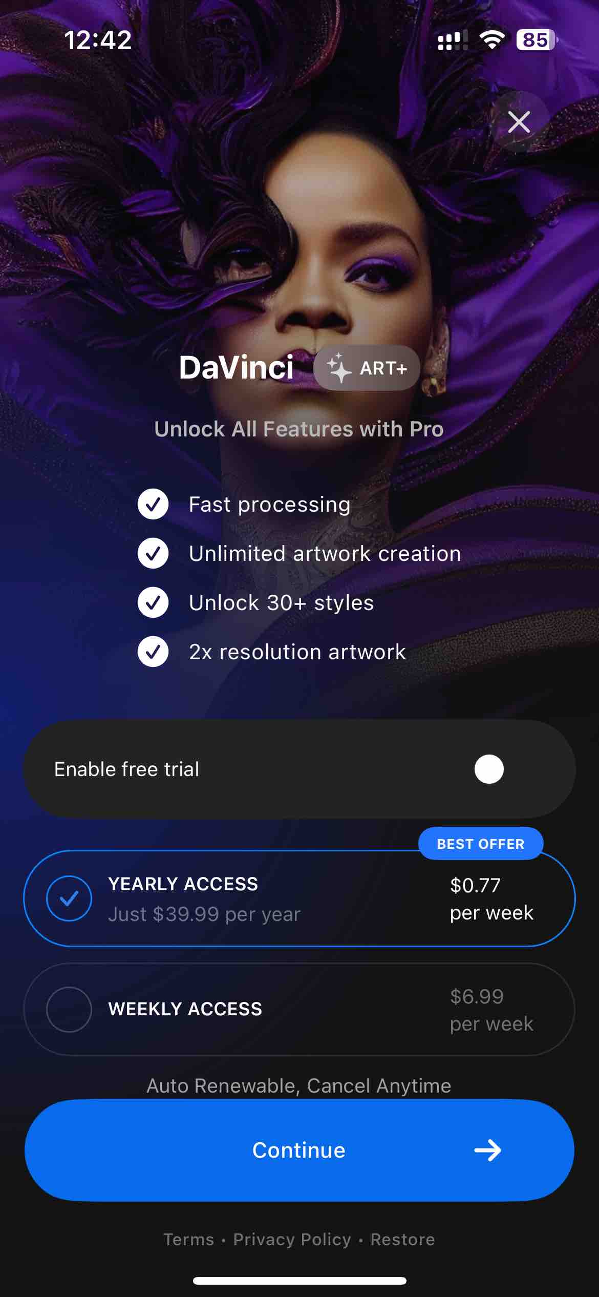DaVinci - Image Generator AI