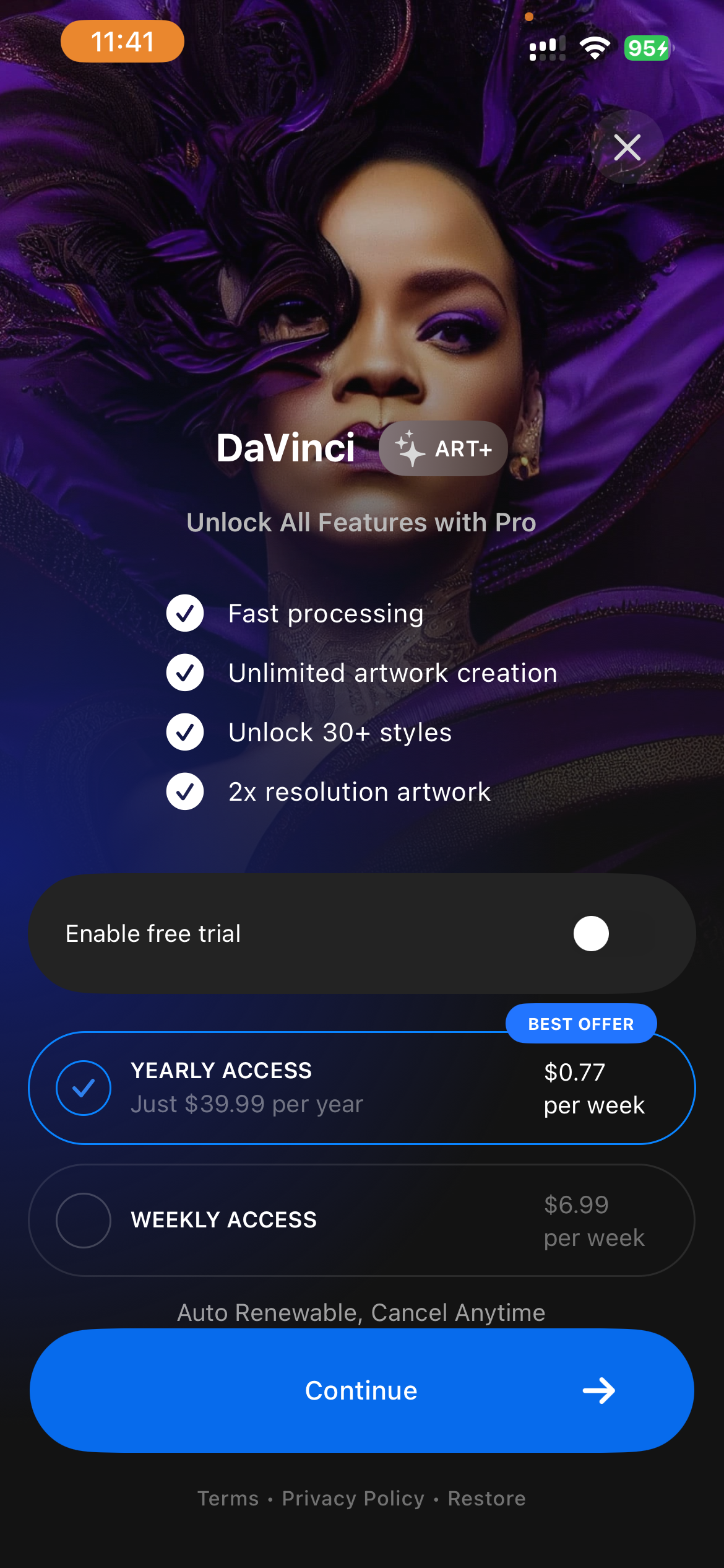 DaVinci - Image Generator AI
