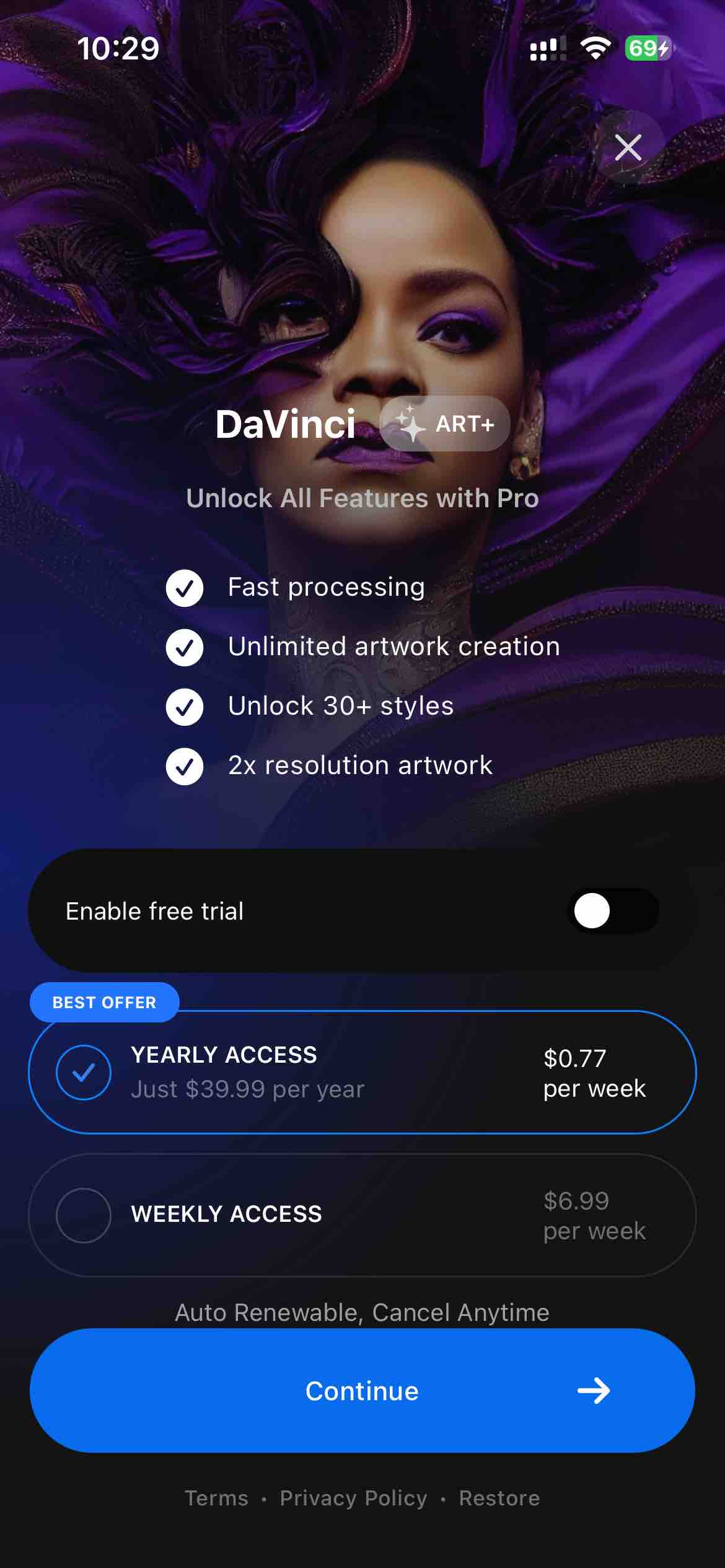 DaVinci - Image Generator AI