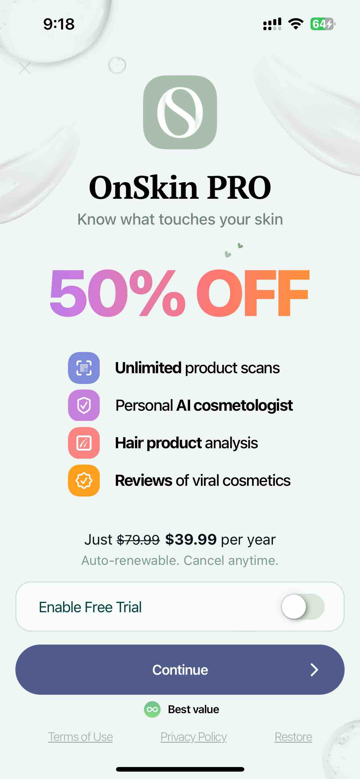 OnSkin - AI Product Scanner