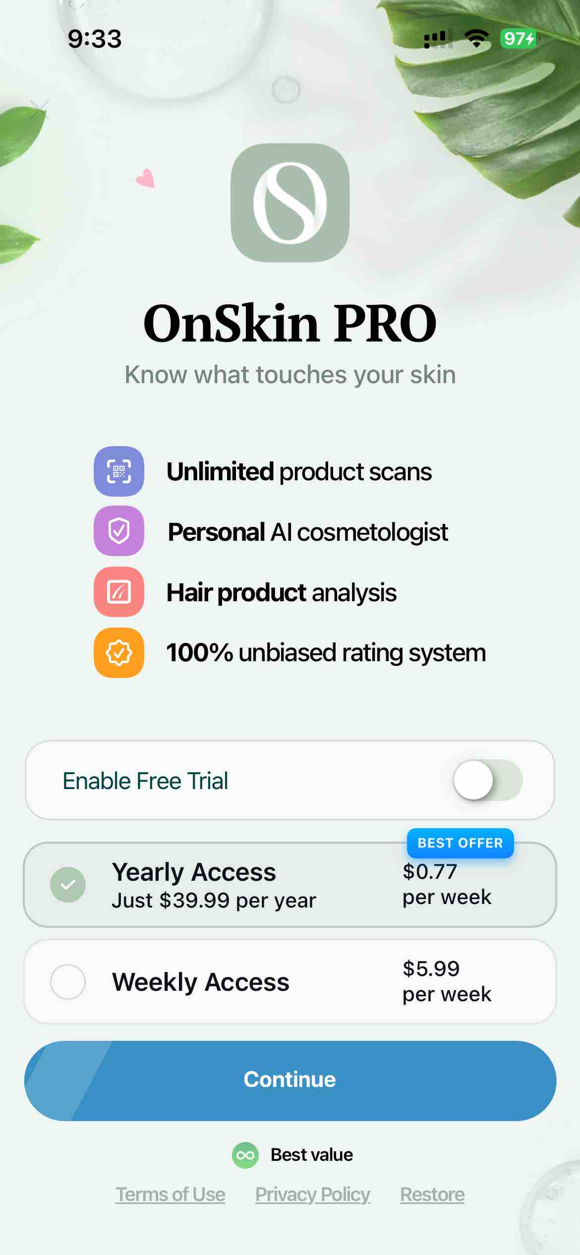 OnSkin - AI Product Scanner