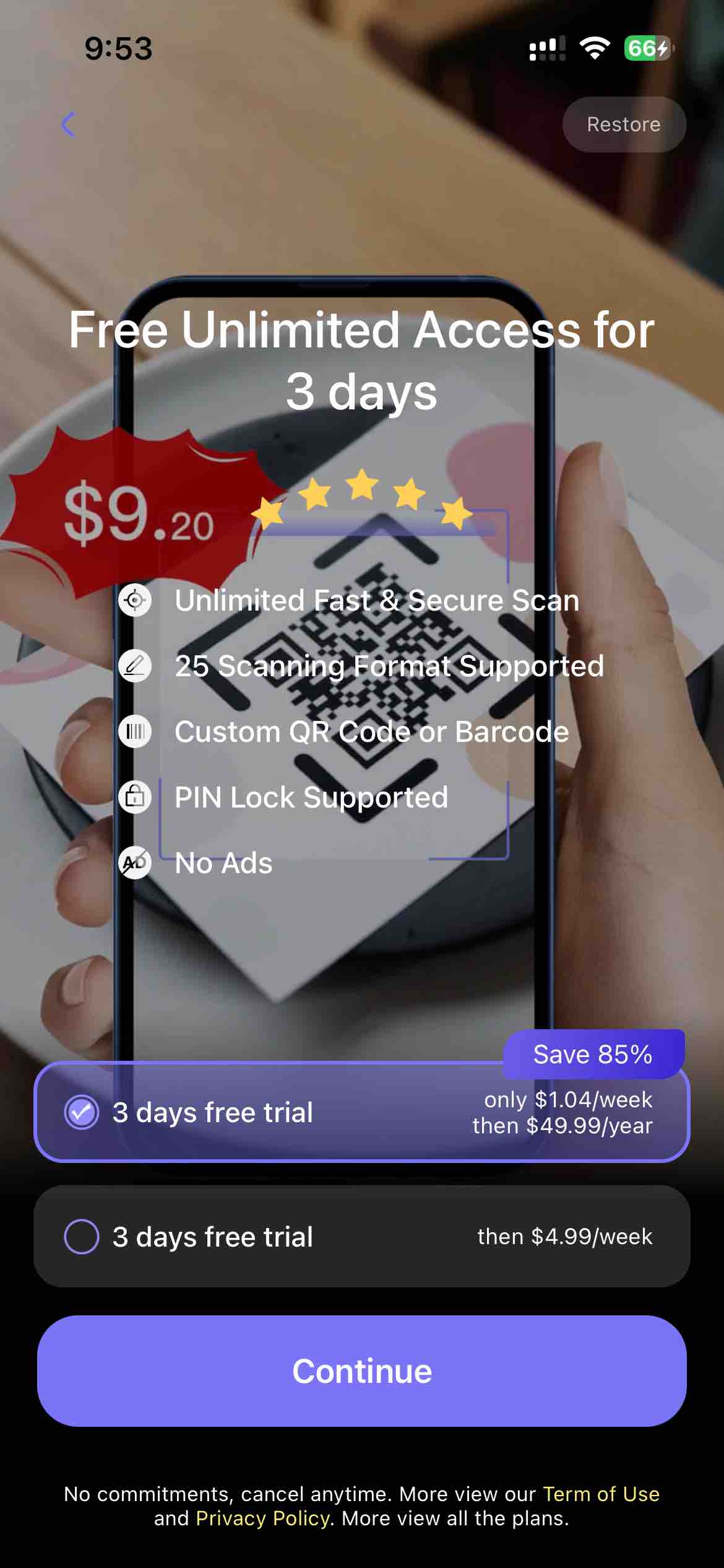 QR Reader for mobile