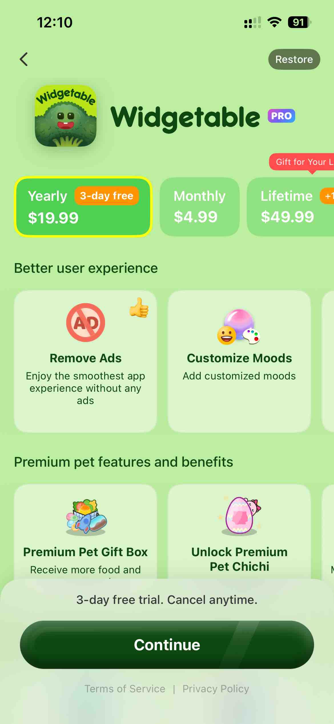 Widgetable: Besties & Couples