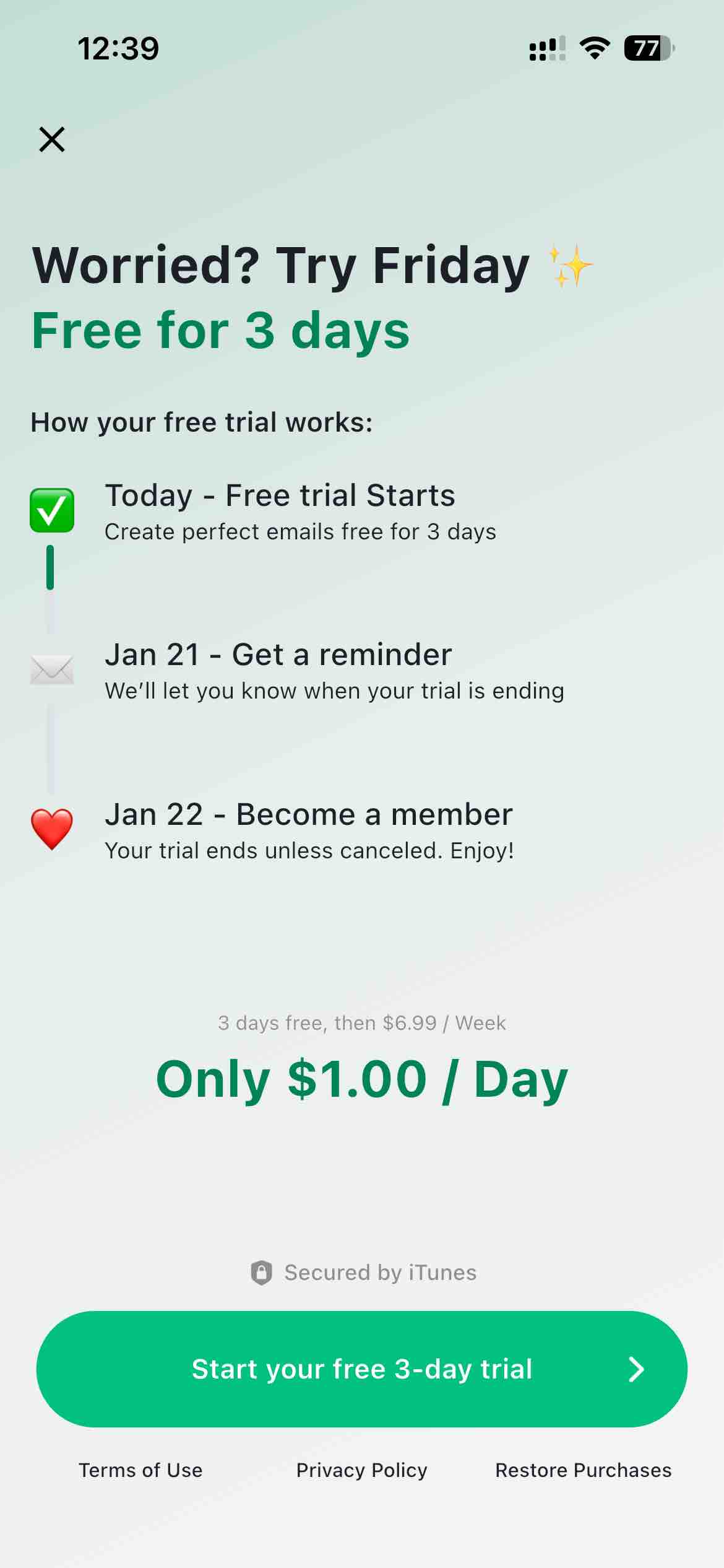 Friday AI Email Generator