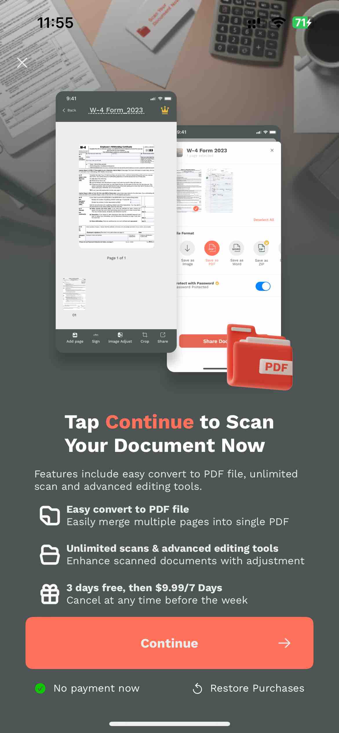 Scan Now: PDF Document Scanner