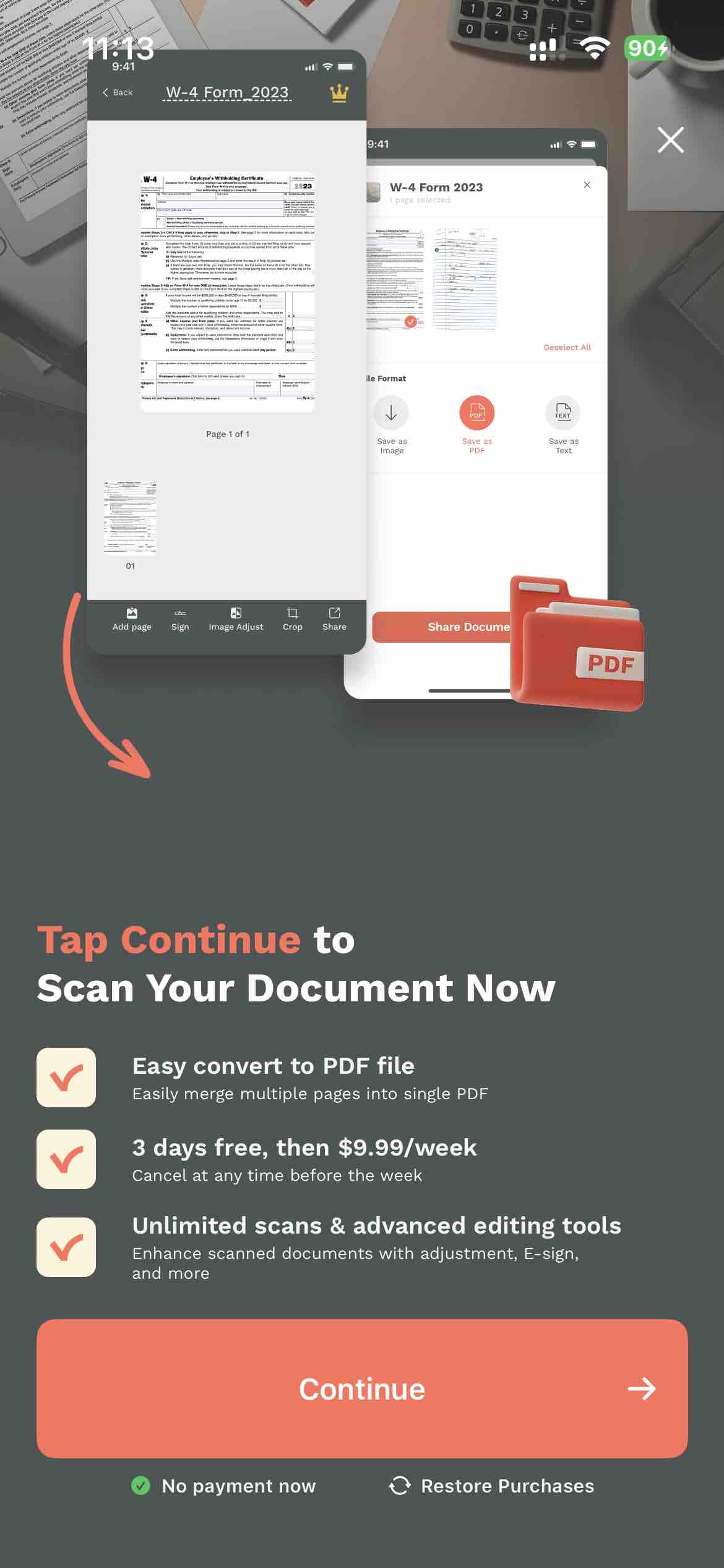 Scan Now: PDF Document Scanner
