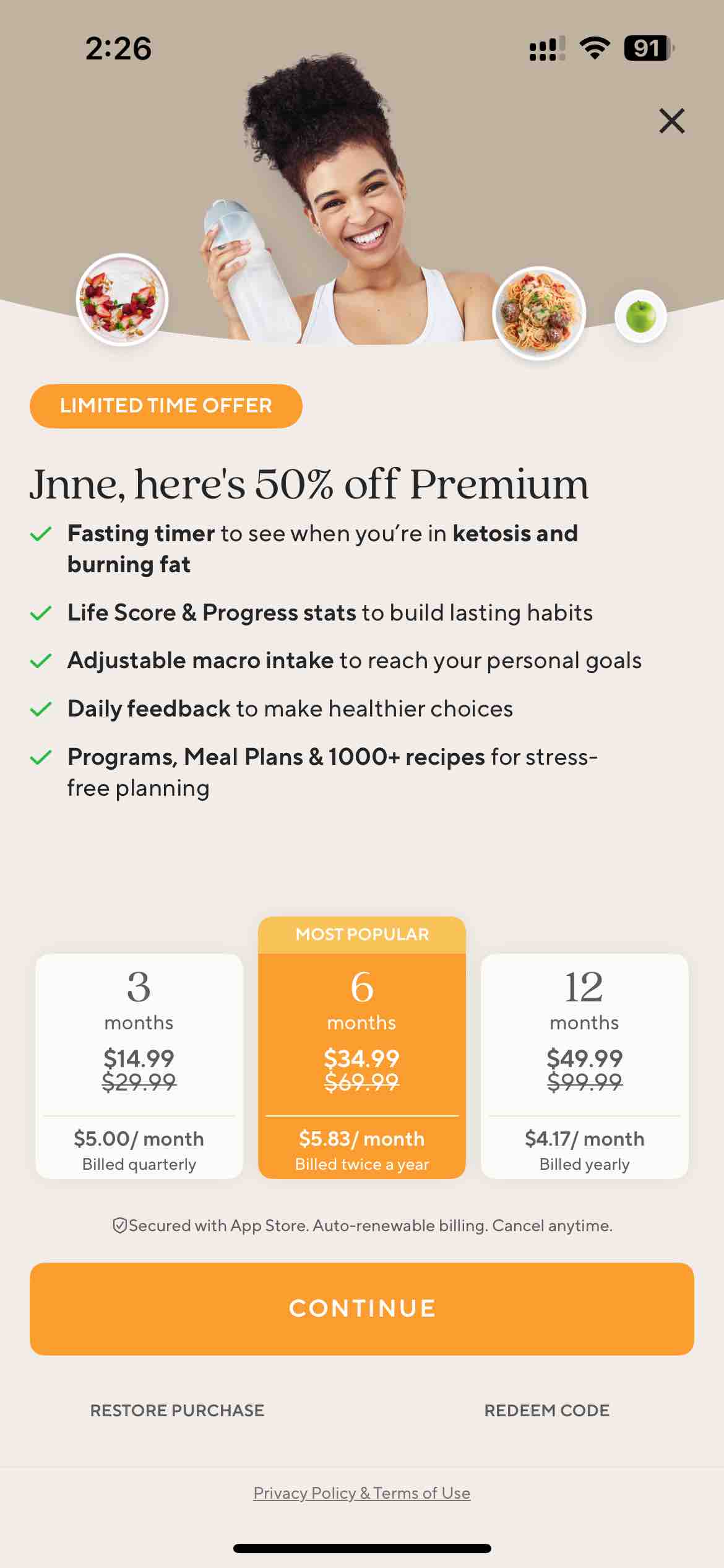 Lifesum Food & Calorie Tracker