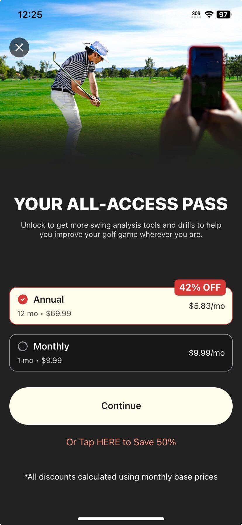V1 Golf: Golf Swing Analyzer