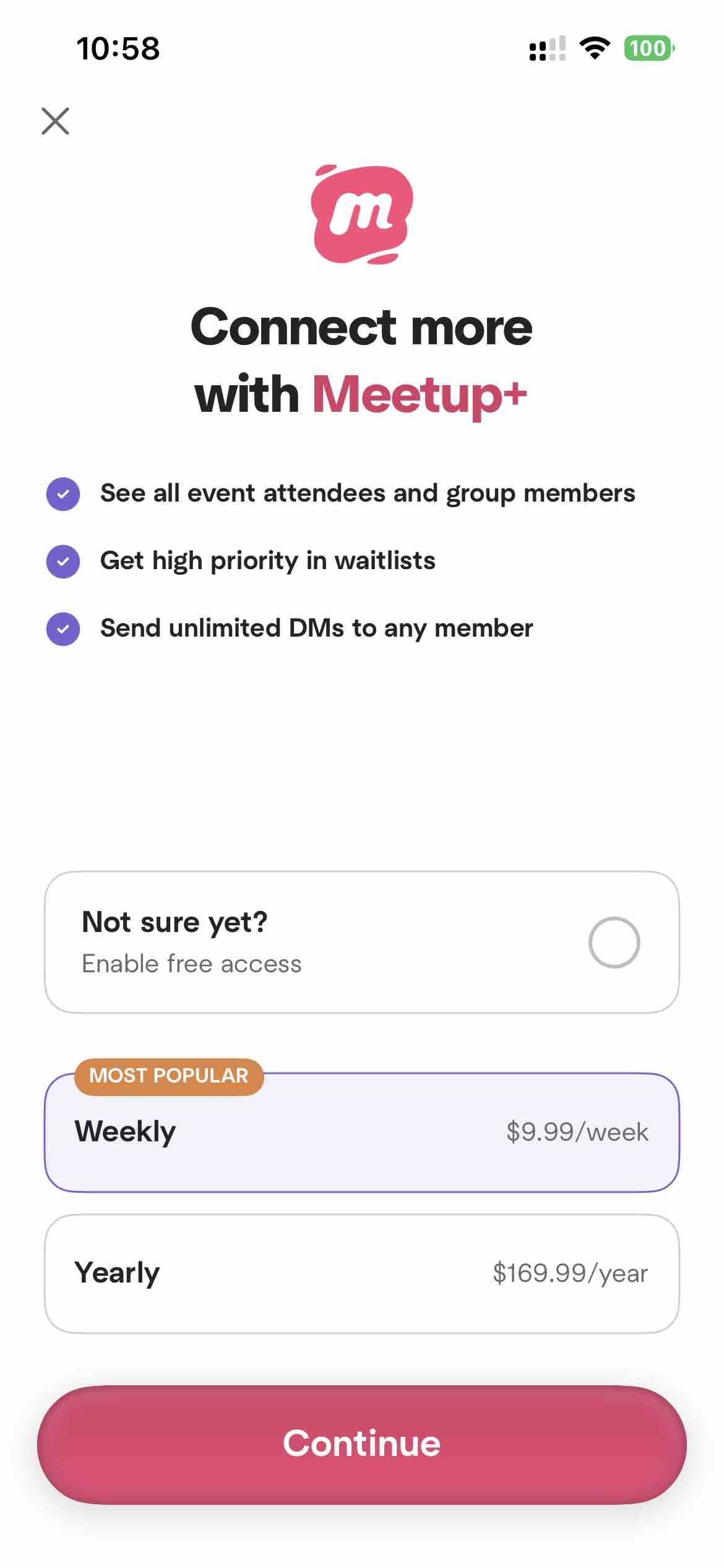 Meetup: Social Events & Groups
