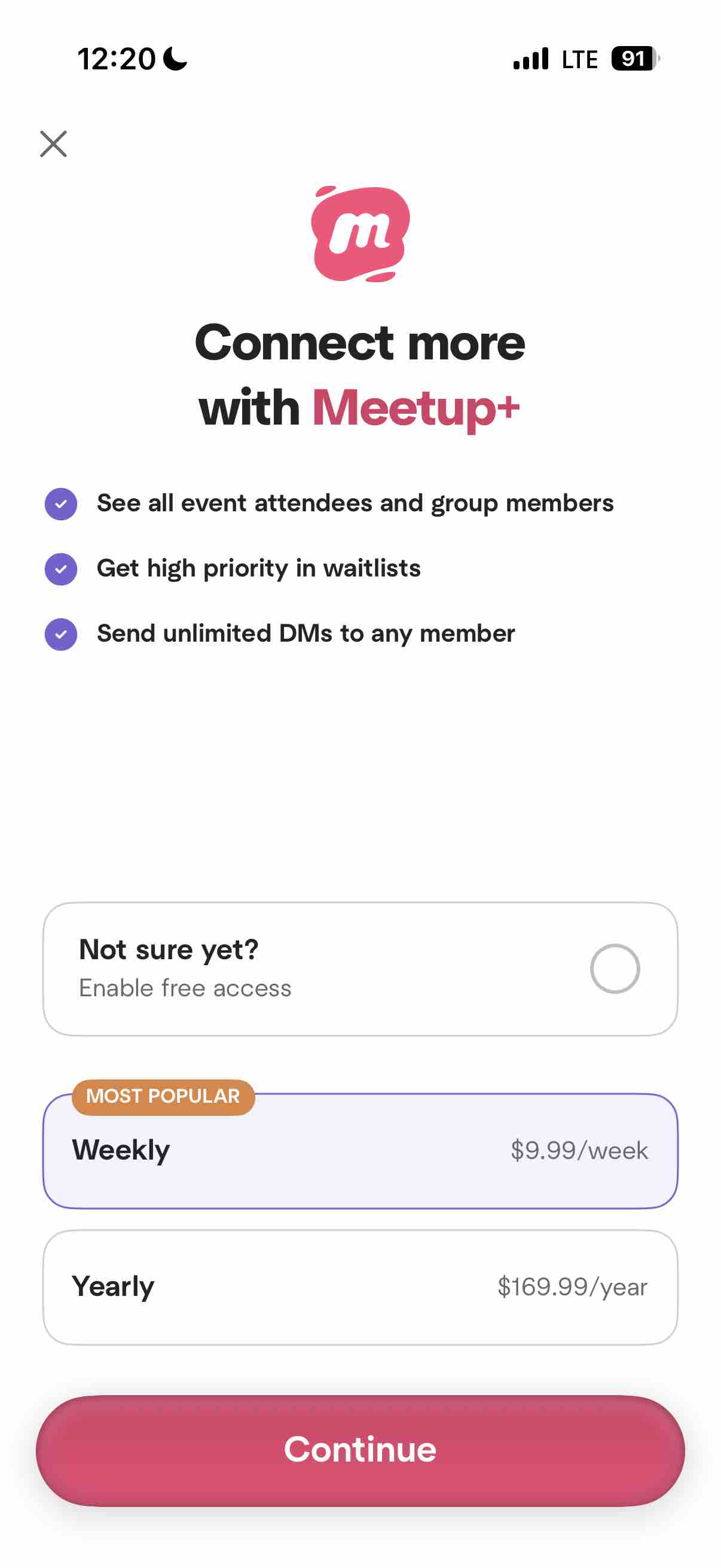 Meetup: Social Events & Groups