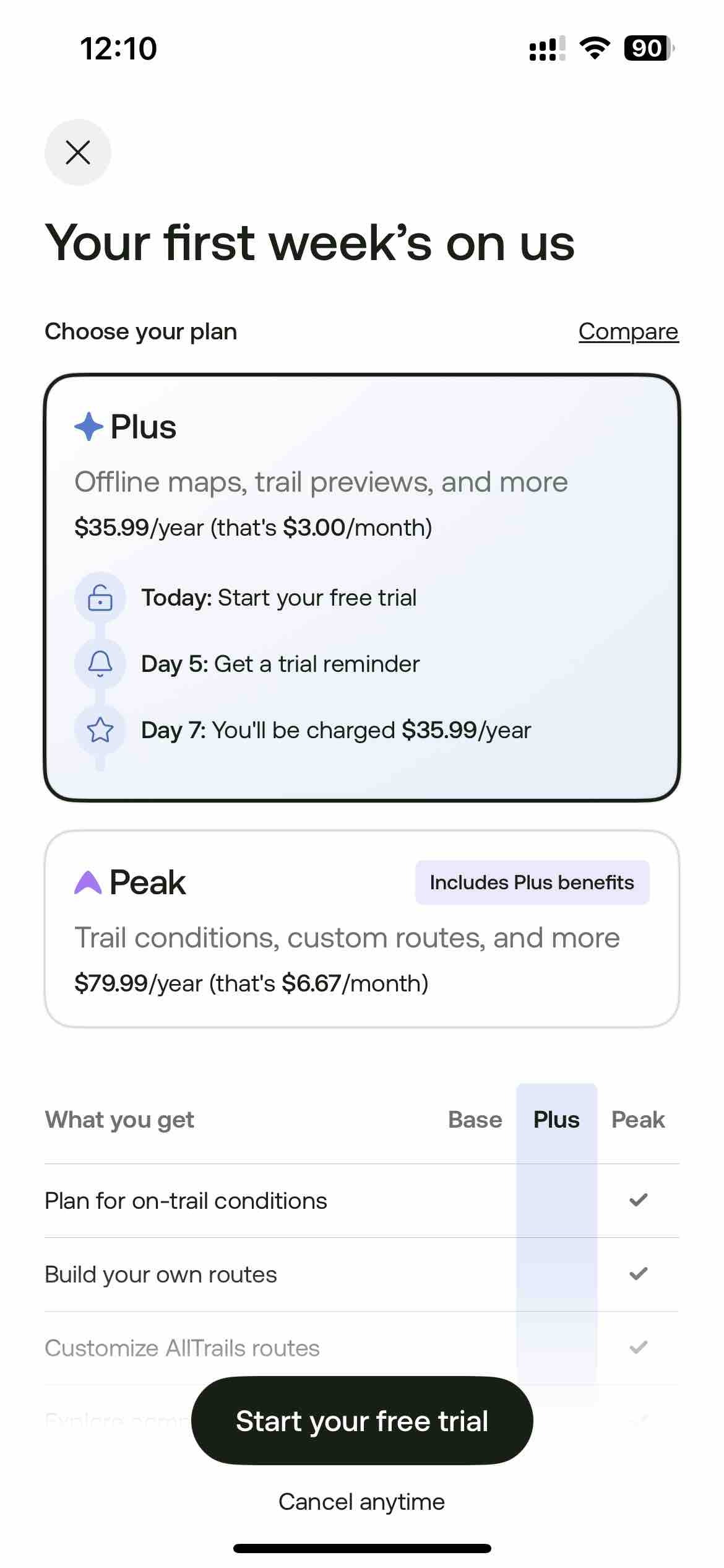 AllTrails: Hike, Bike & Run