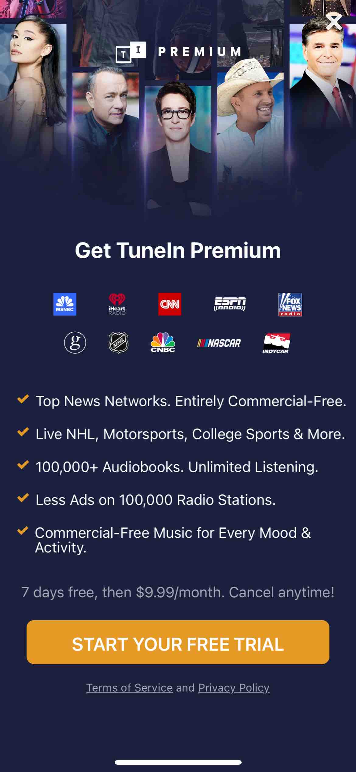 TuneIn Radio: Music & Sports