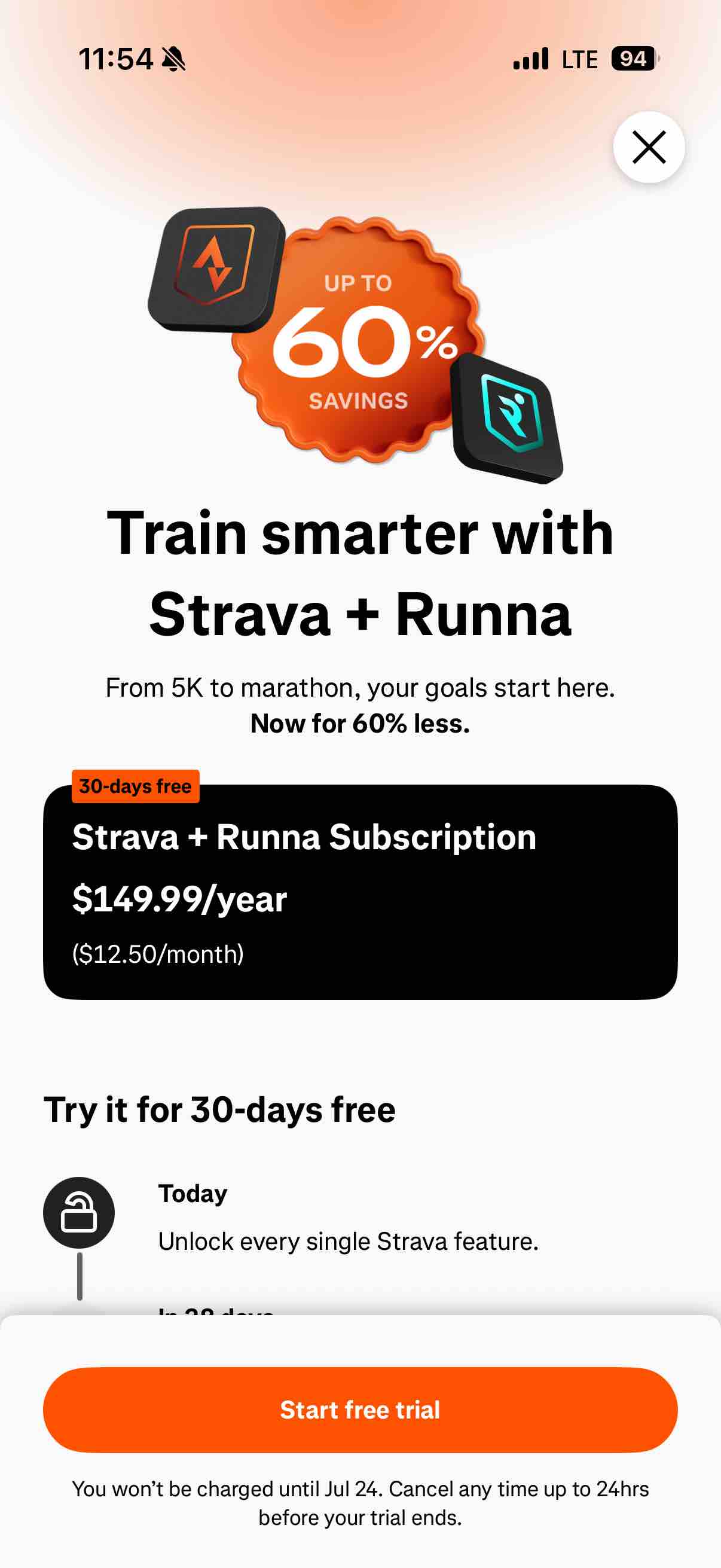 Strava: Run, Bike, Walk