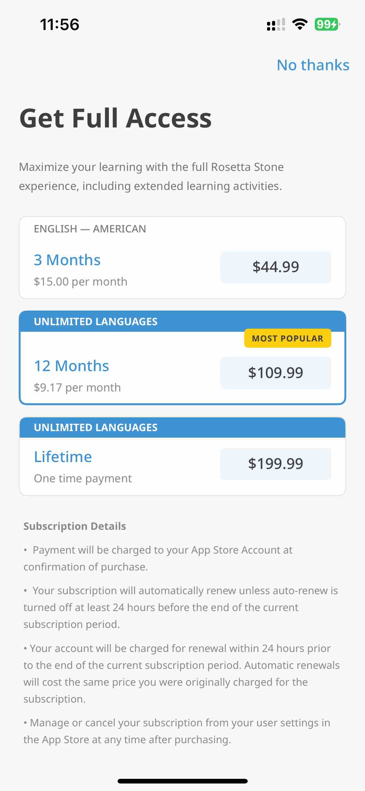 Rosetta Stone: Learn Languages