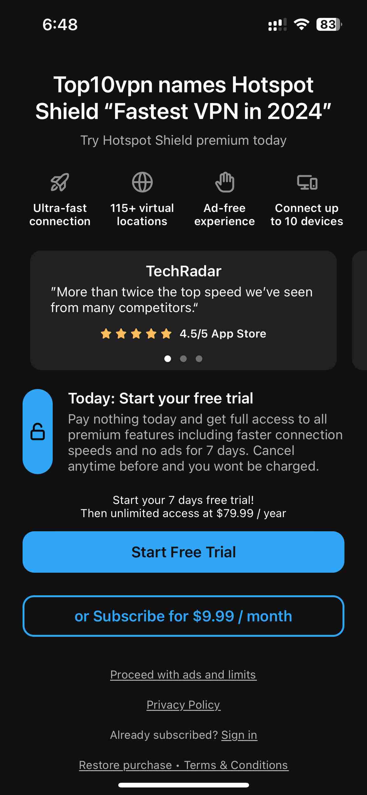 VPN Hotspot Shield: Super VPN