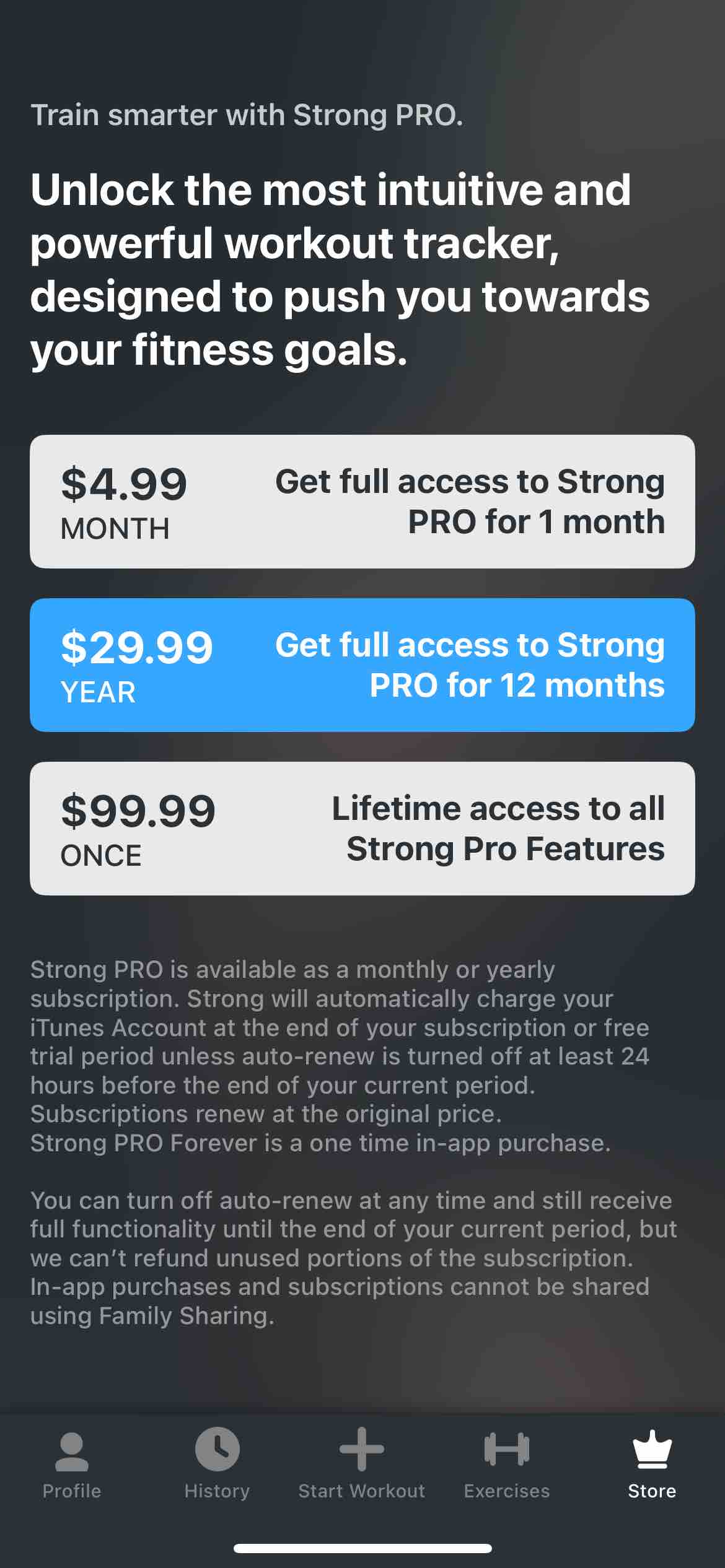 Strong Workout Tracker Gym Log