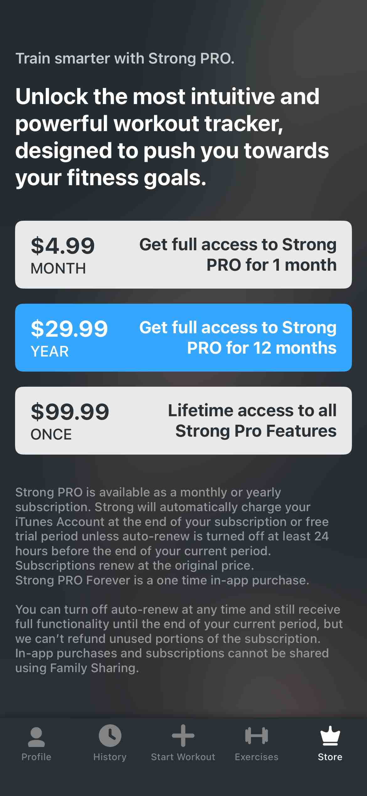 Strong Workout Tracker Gym Log