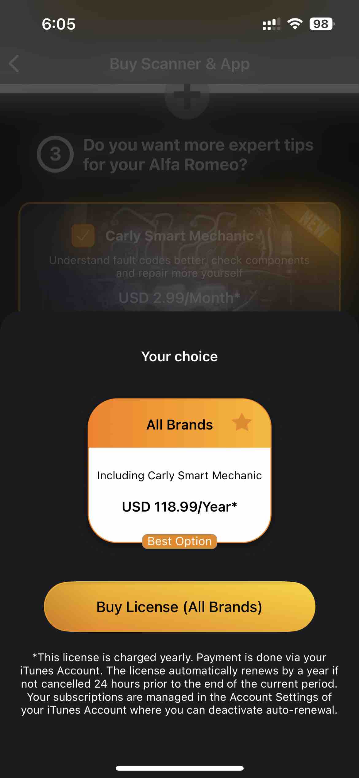 Carly — OBD2 car scanner
