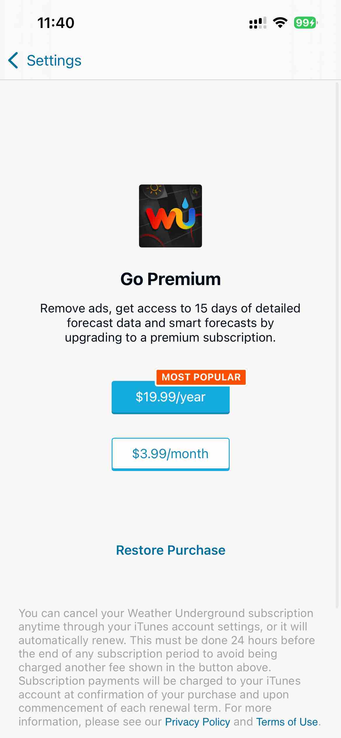 Weather Underground: Local Map