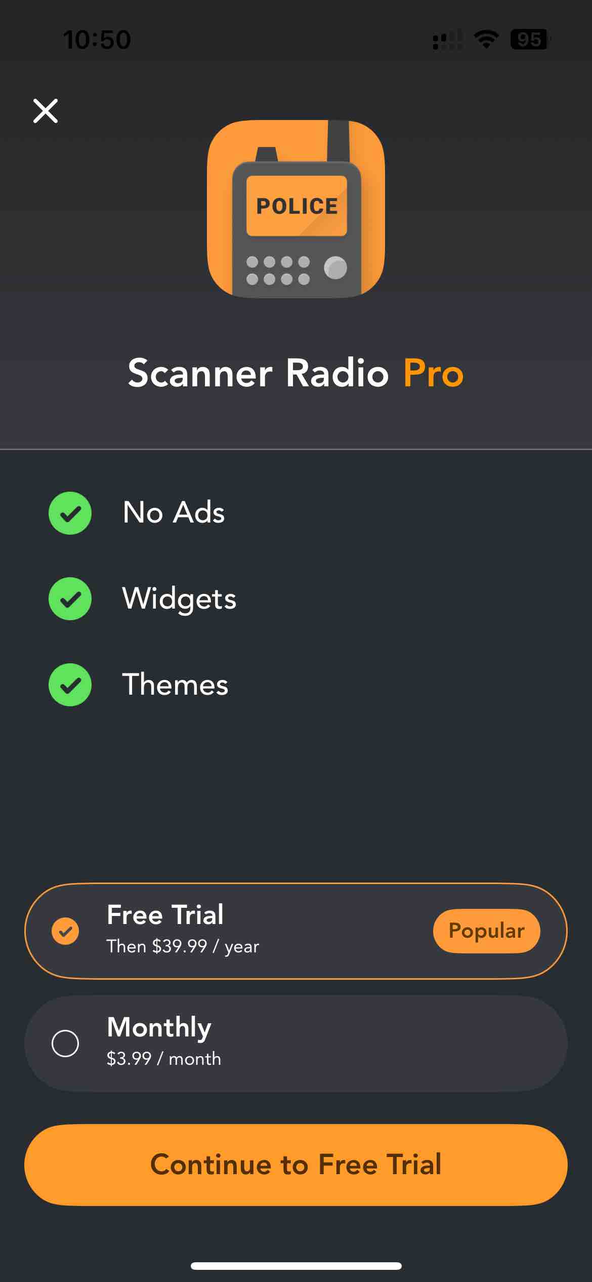 Police Scanner Radio & Fire