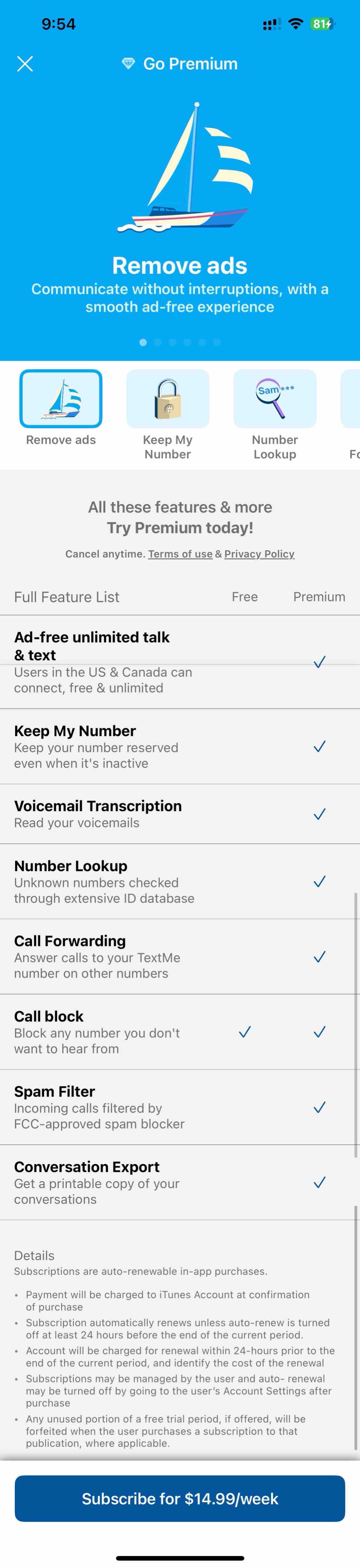 Text Me - Phone Call + Texting